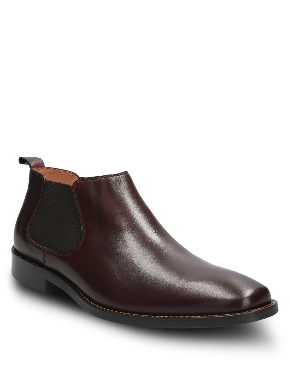 Botin Vestir Cuero Hombre Twist Burdeo Hush Puppies