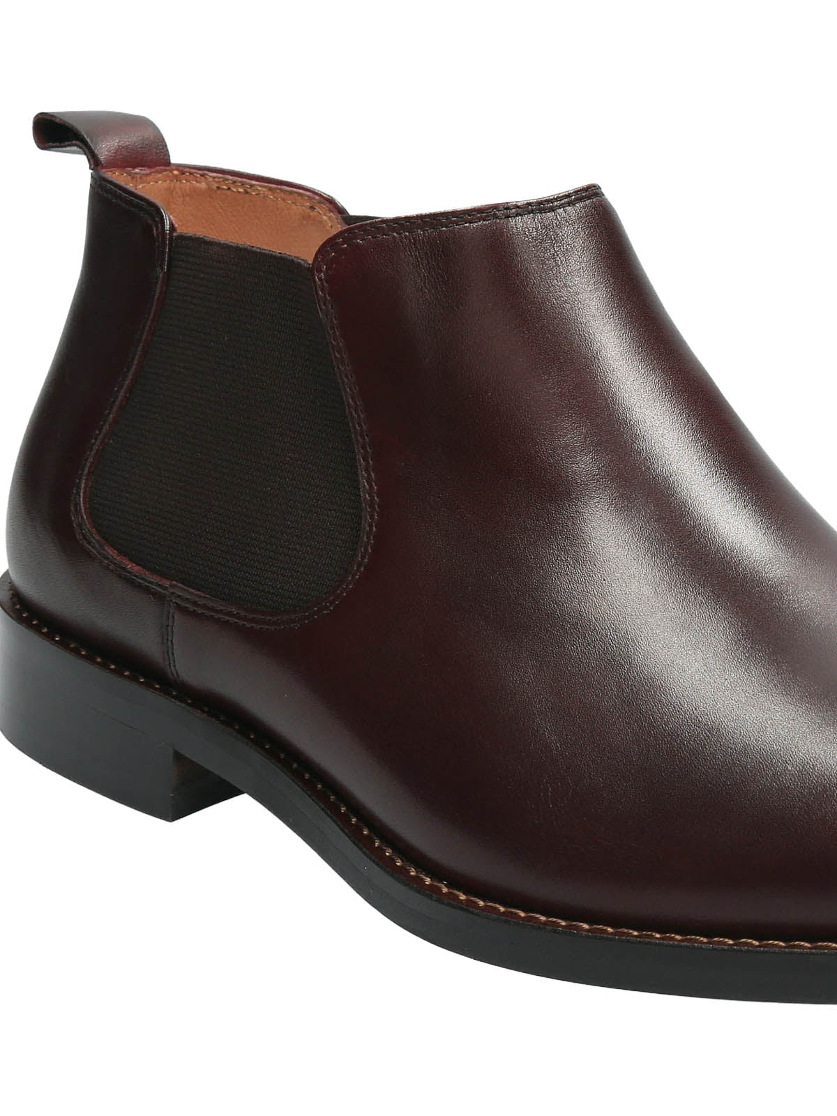 Botin Vestir Cuero Hombre Twist Burdeo Hush Puppies