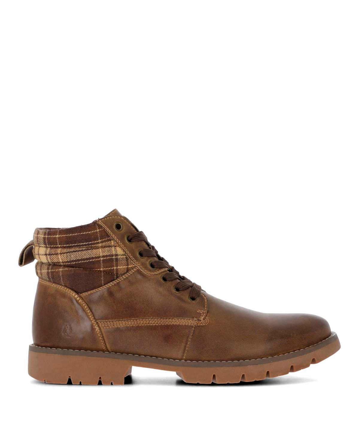 Botin Cuero Hombre Rosco Café