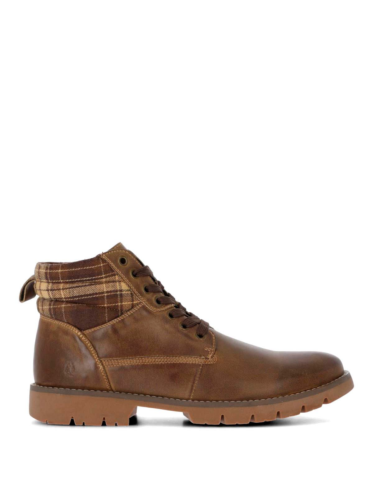 Botin Cuero Hombre Rosco Café