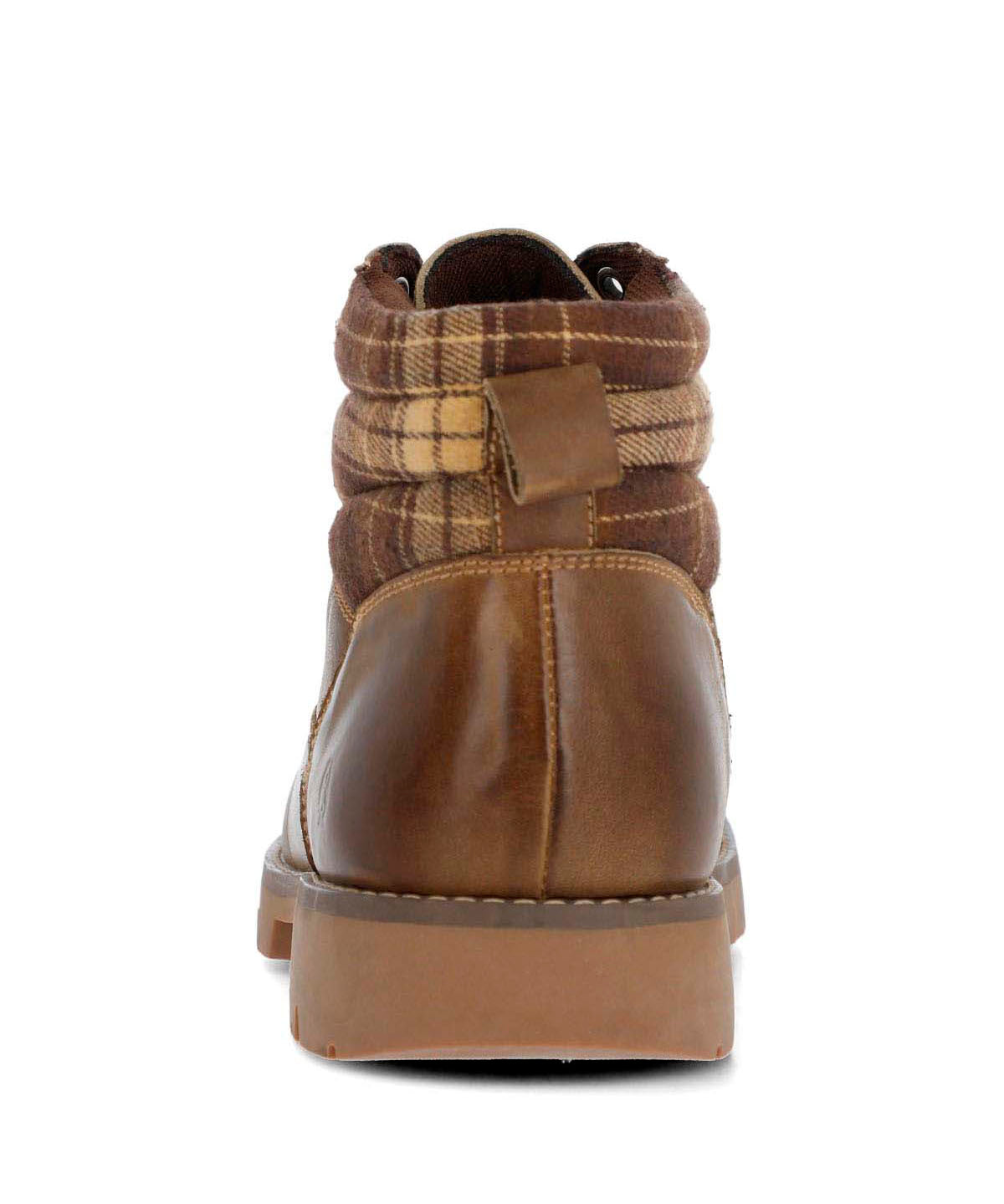 Botin Cuero Hombre Rosco Café