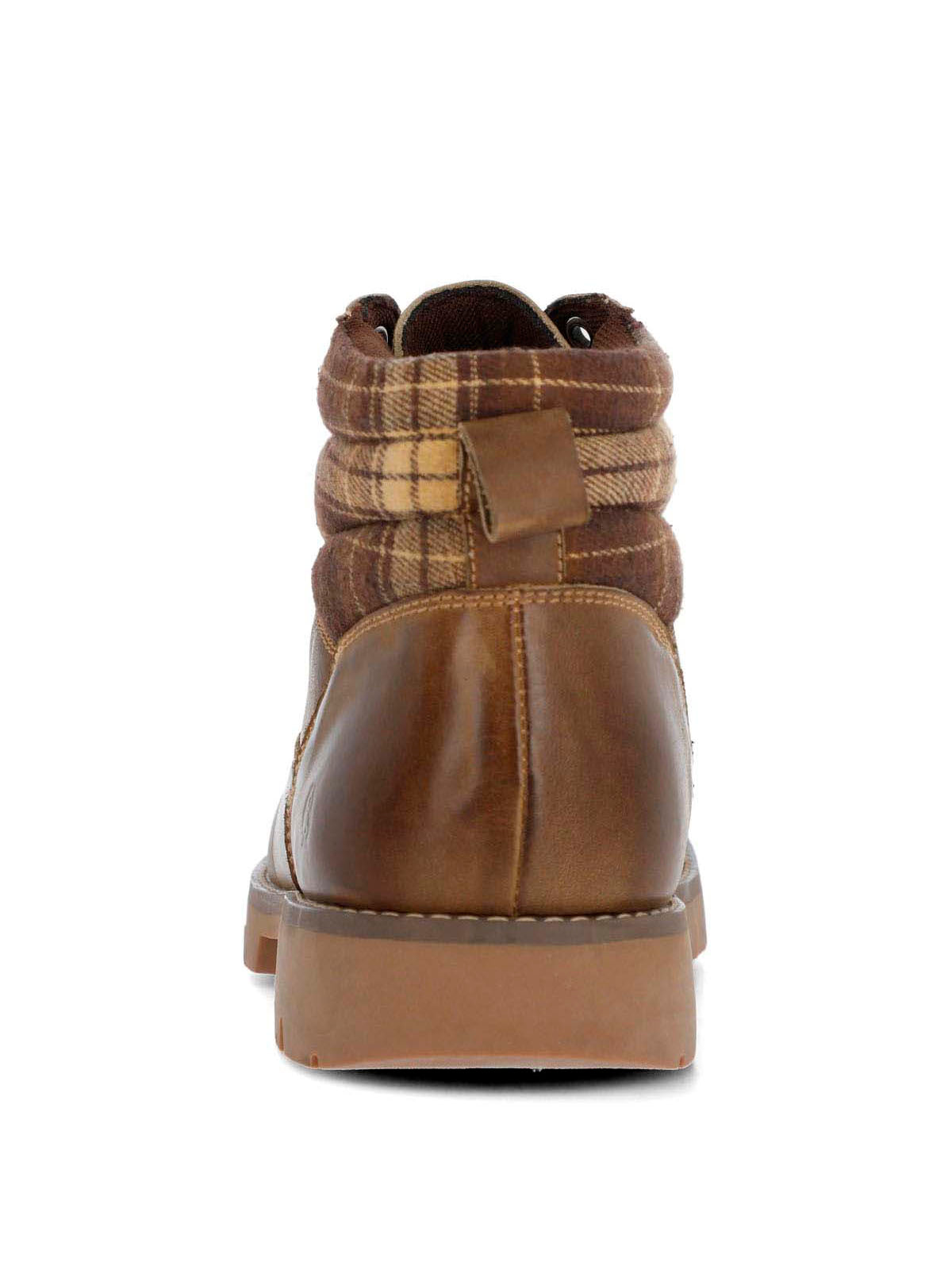 Botin Cuero Hombre Rosco Café
