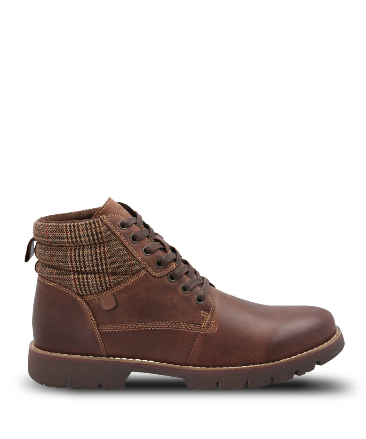 Botin Cuero Hombre Rosco Café