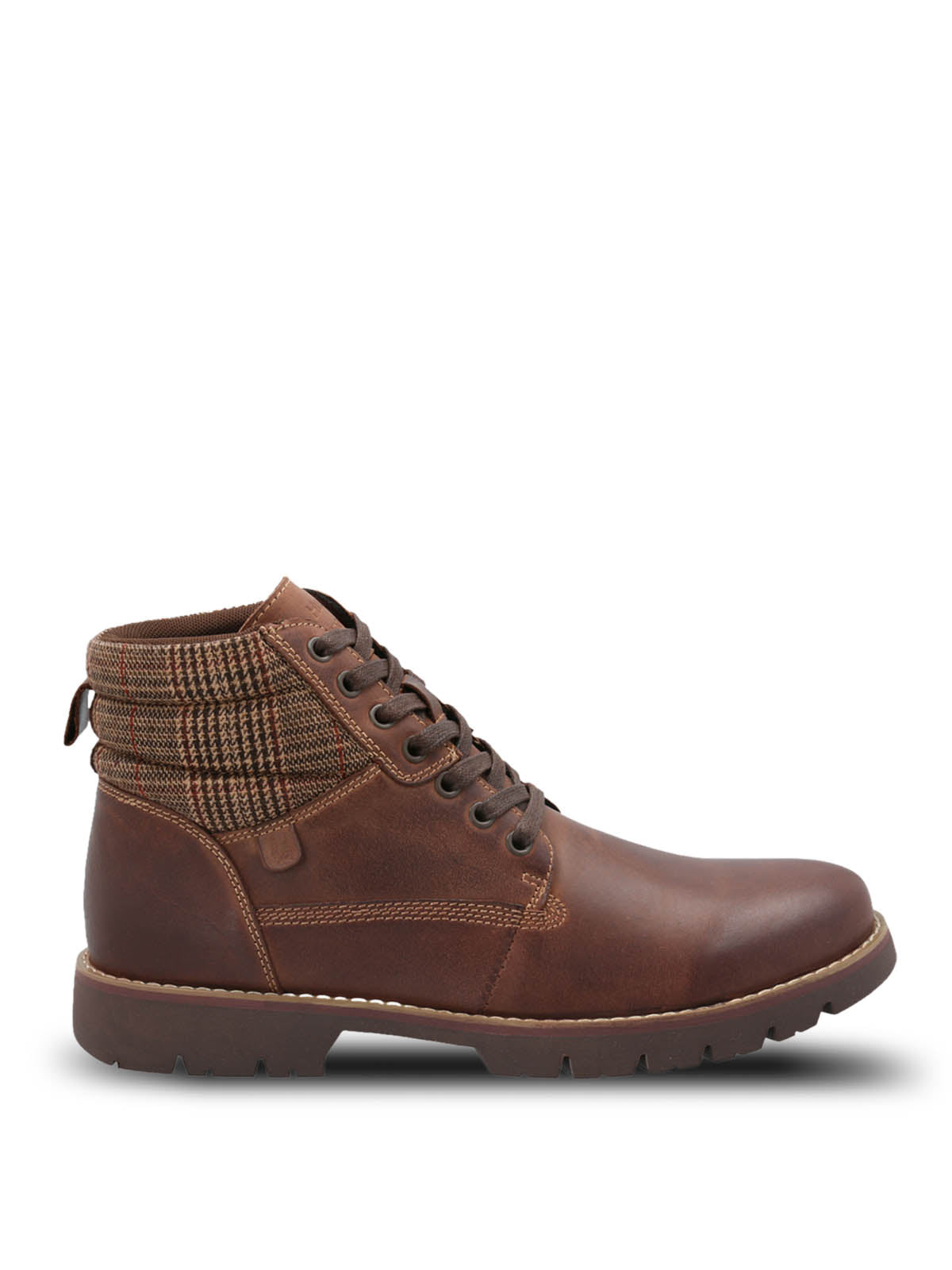 Botin Cuero Hombre Rosco Café