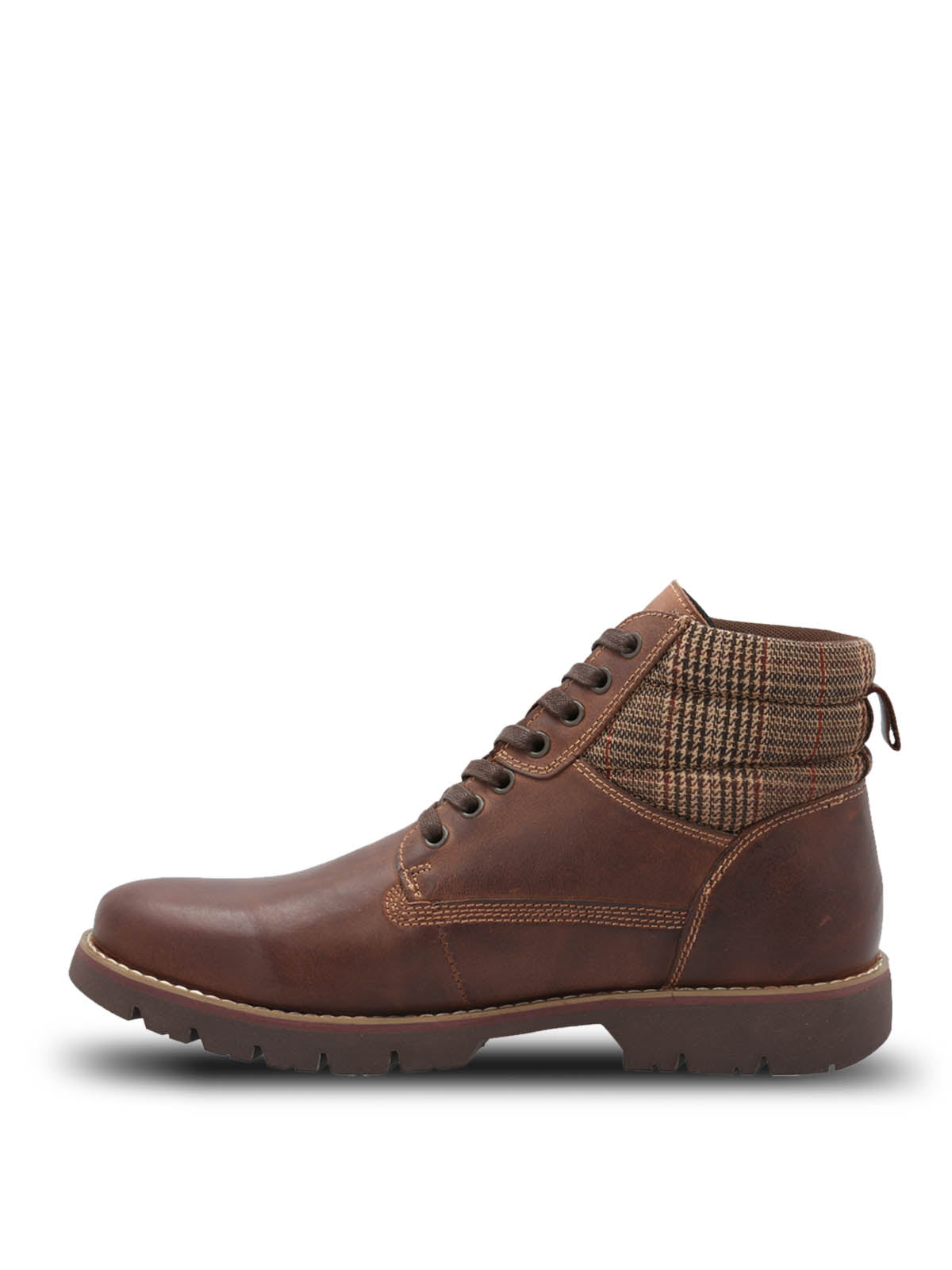 Botin Cuero Hombre Rosco Café