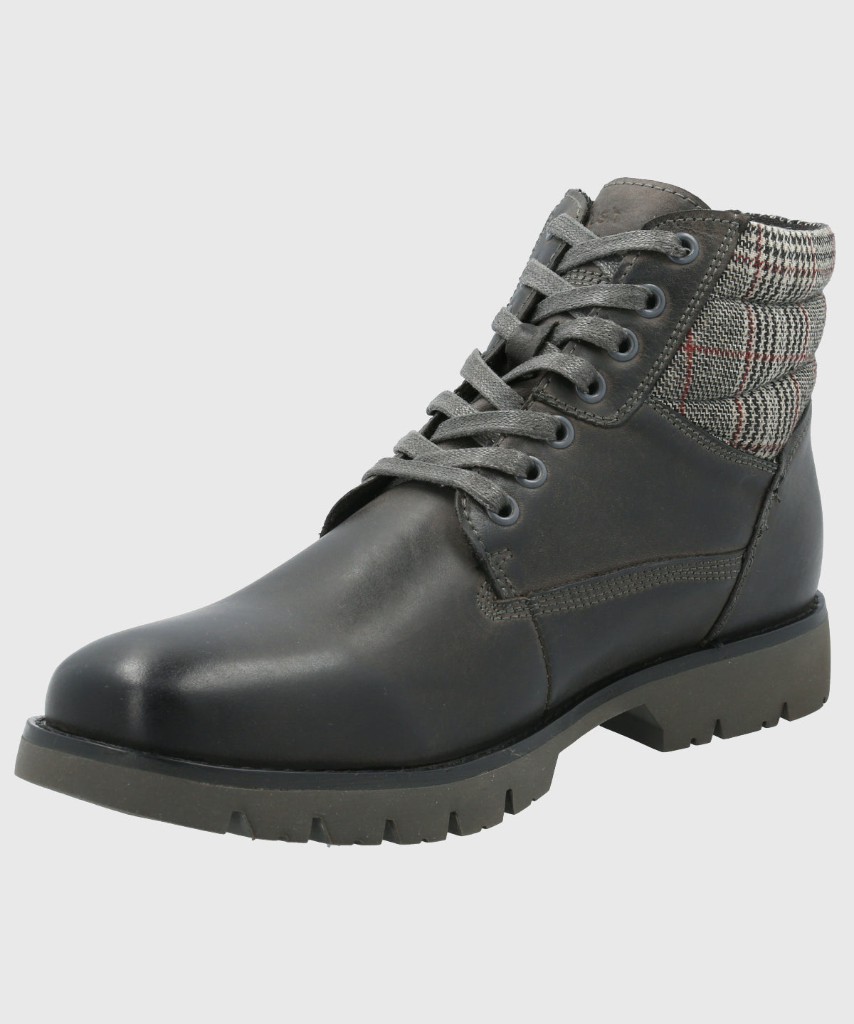 Botin Cuero Hombre Rosco Gris-Hush Puppies Chile