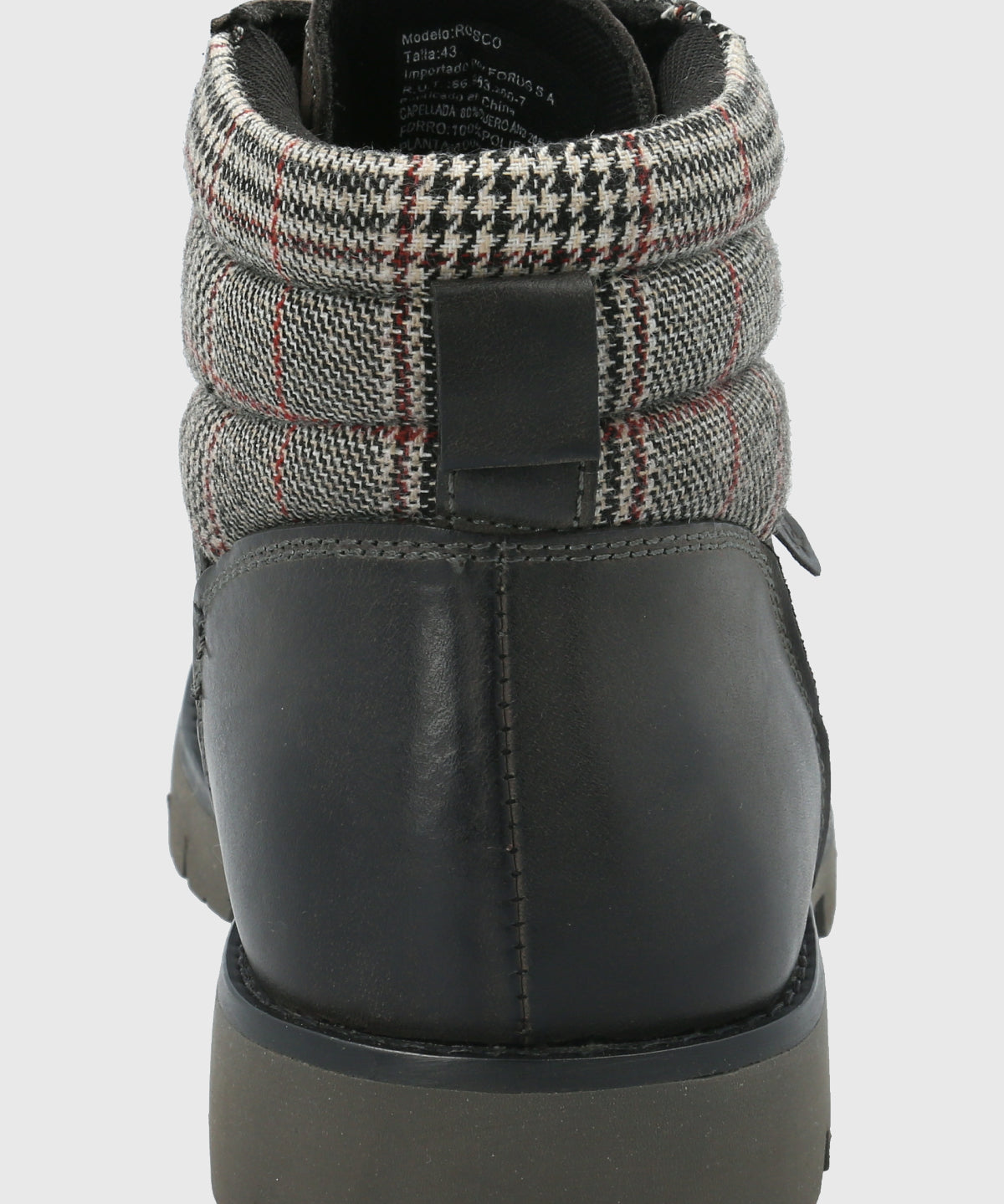 Botin Cuero Hombre Rosco Gris-Hush Puppies Chile