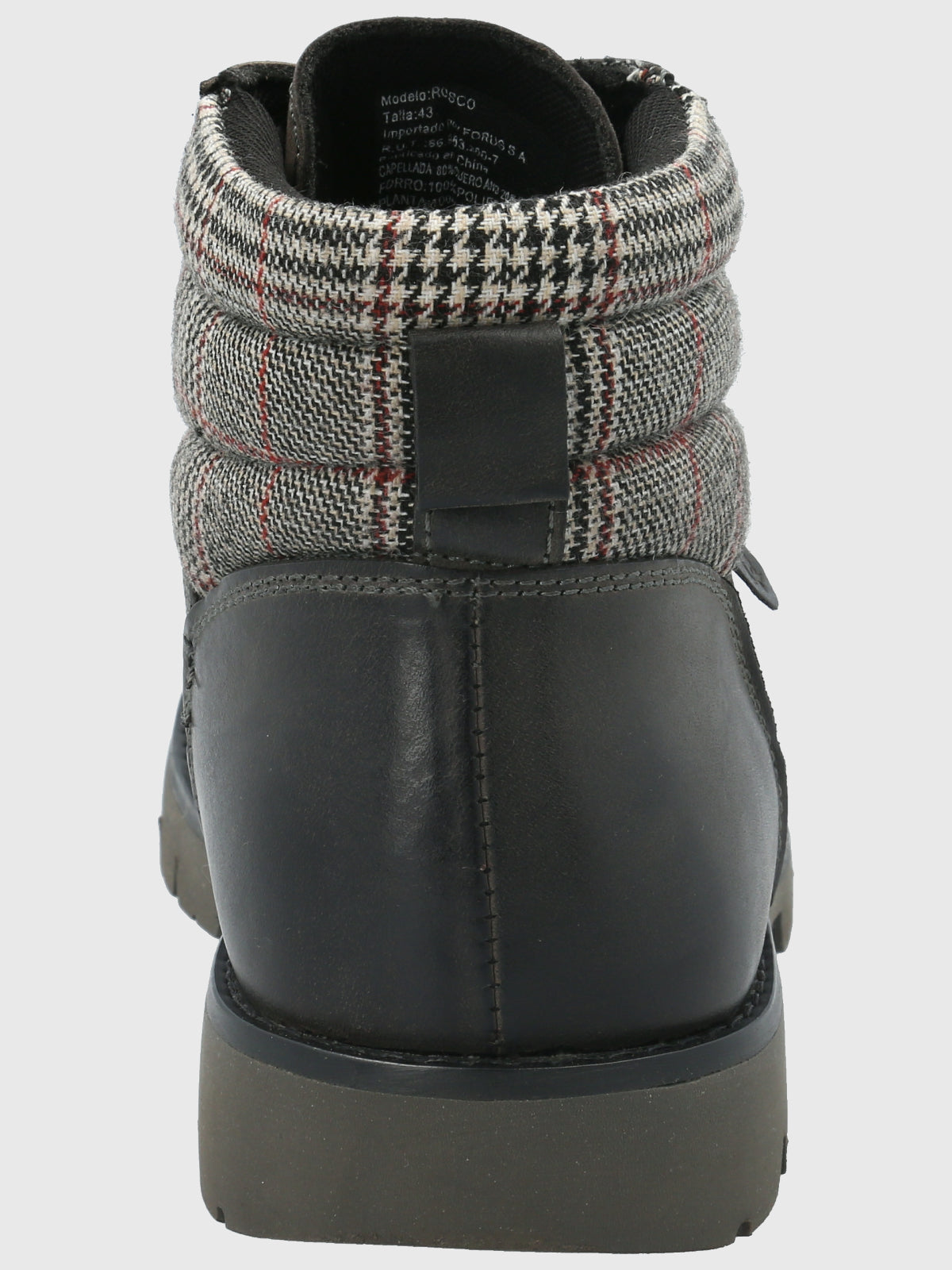 Botin Cuero Hombre Rosco Gris-Hush Puppies Chile