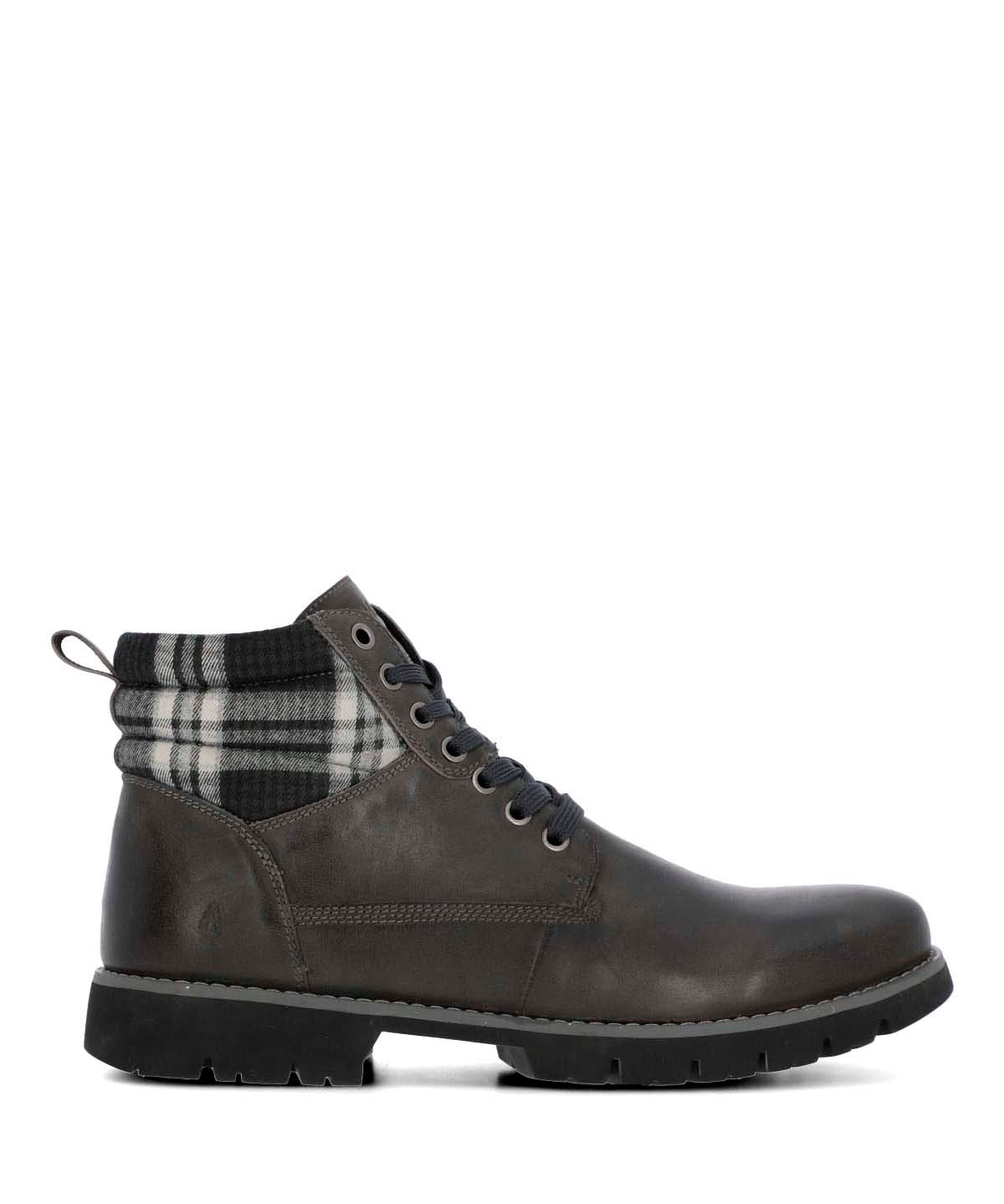 Botin Cuero Hombre Rosco Gris