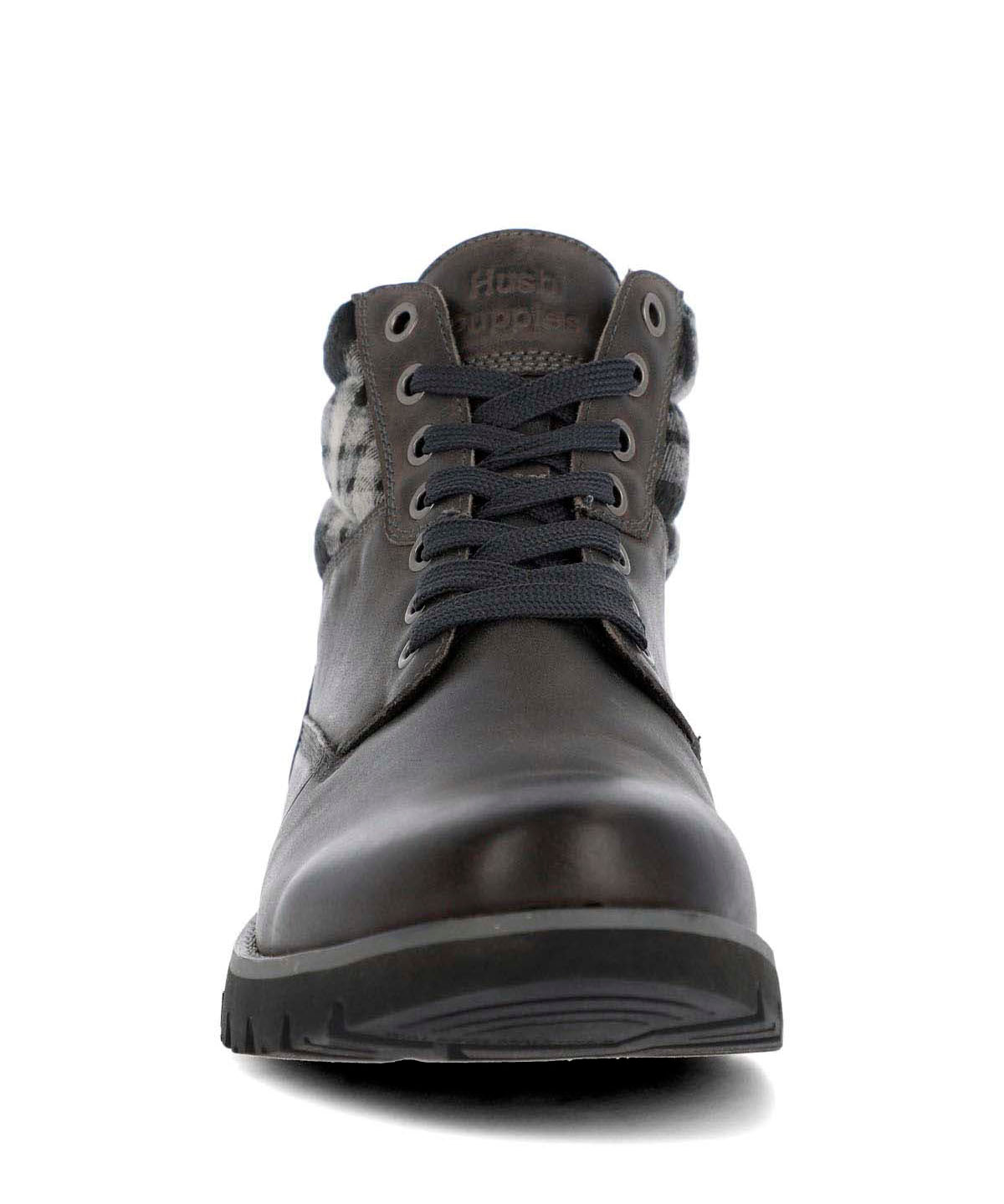 Botin Cuero Hombre Rosco Gris
