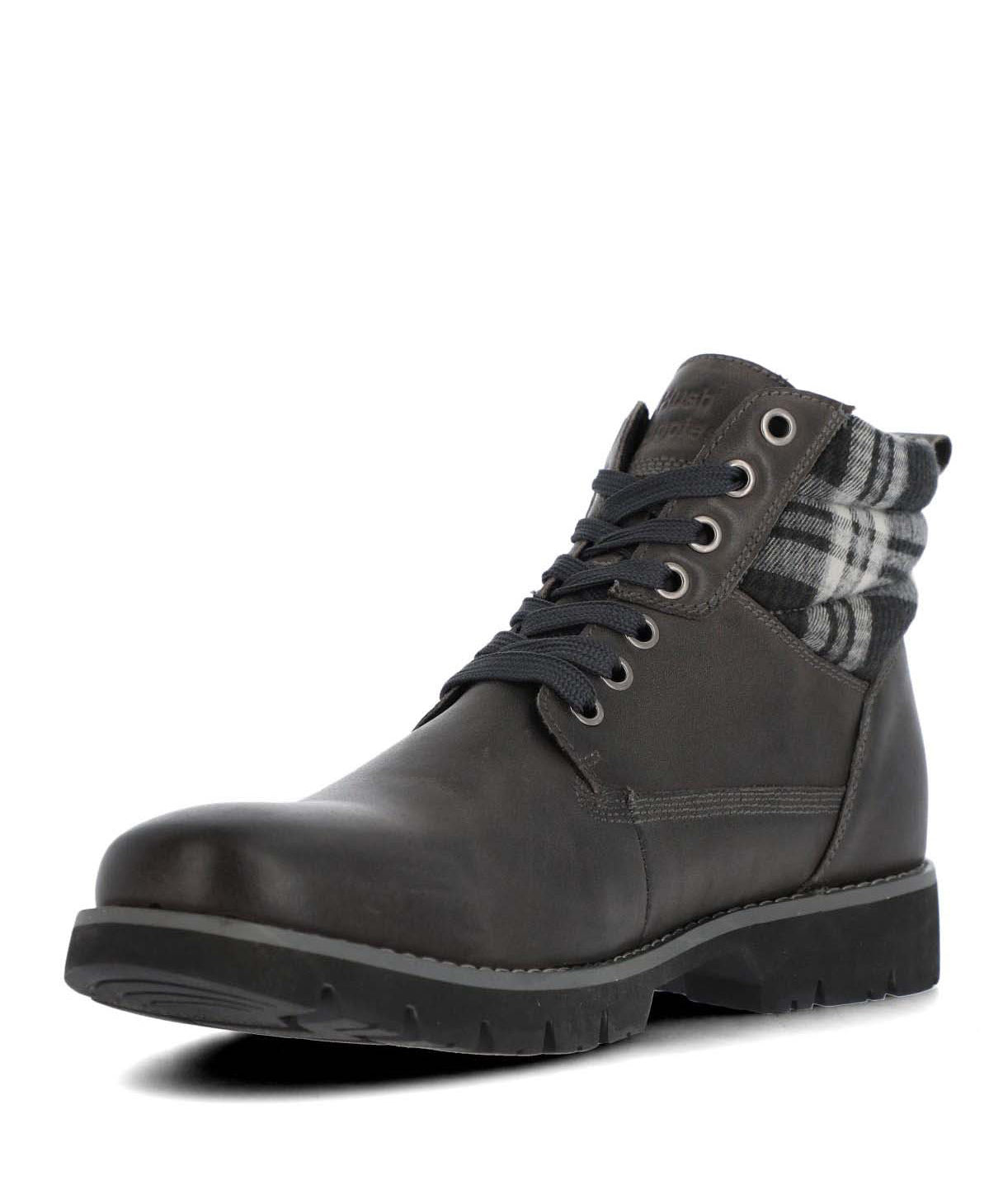 Botin Cuero Hombre Rosco Gris
