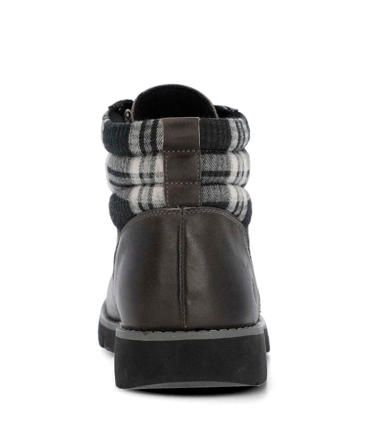 Botin Cuero Hombre Rosco Gris