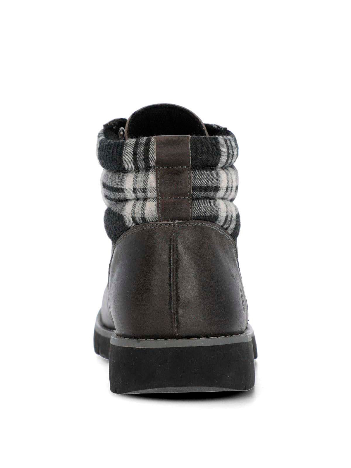 Botin Cuero Hombre Rosco Gris