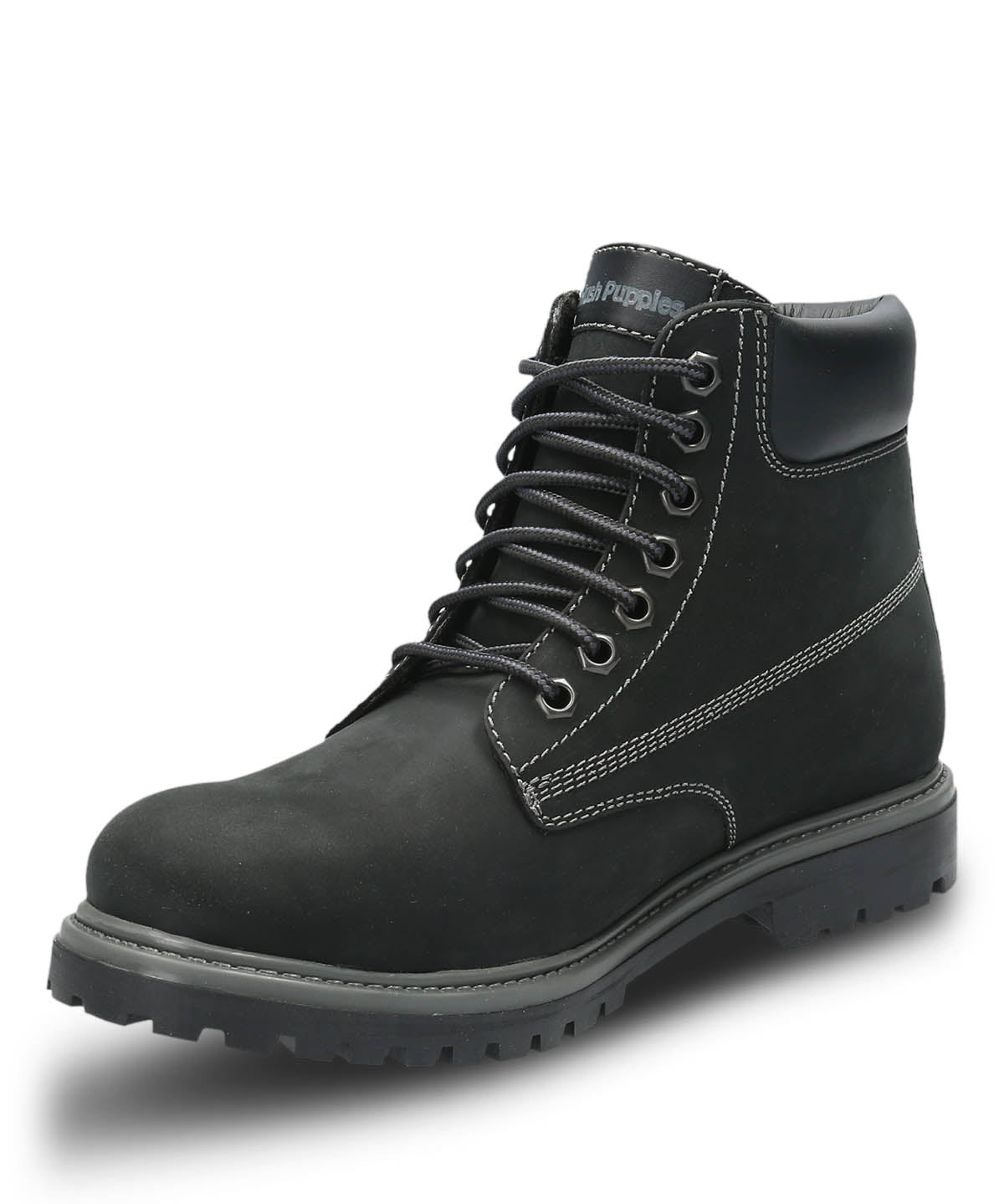 Botin Cuero Hombre Negam-Hush Puppies Chile