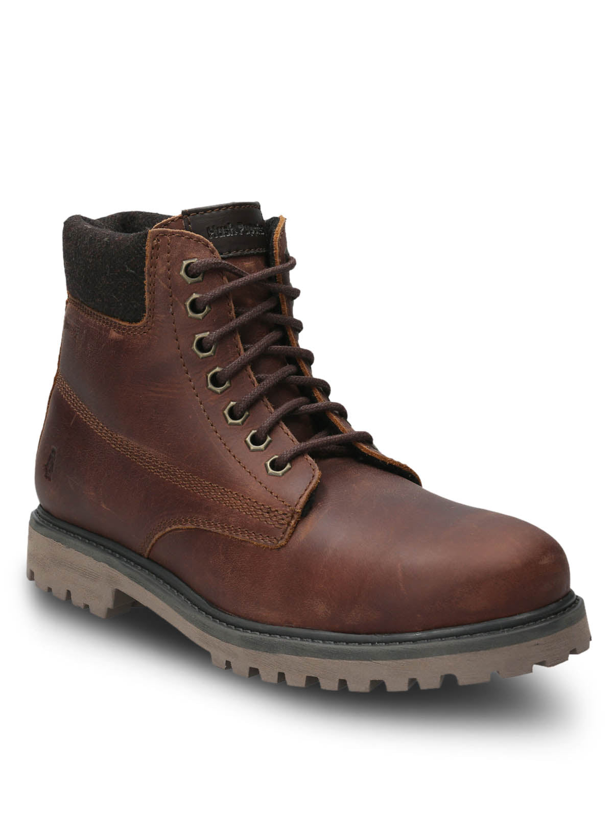 Botin Cuero Hombre Negam Rojo - 39