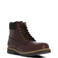 Botin Cuero Hombre Negam Burdeo