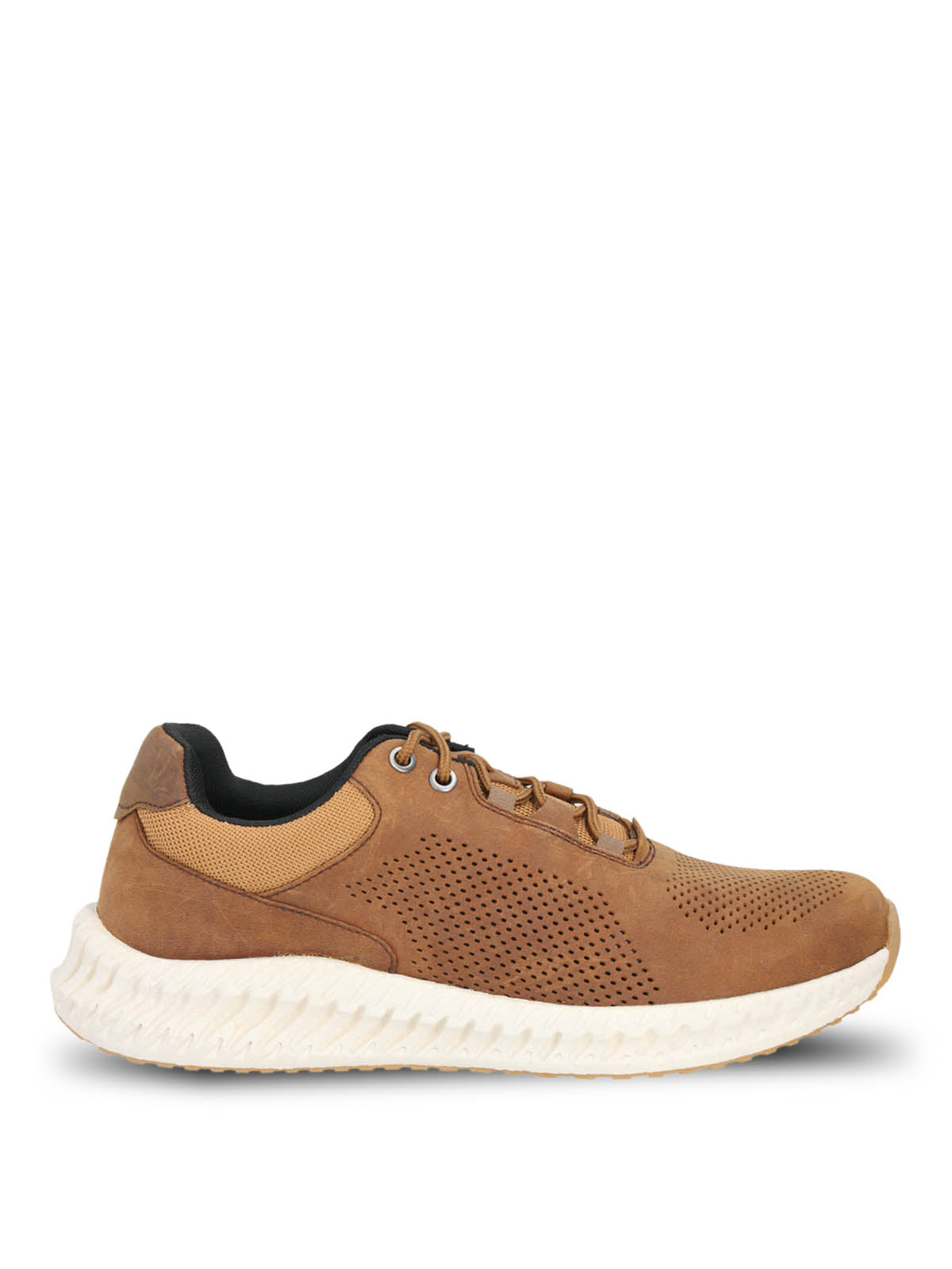 Zapatilla Cuero Hombre Spinal Lthr Lace Café