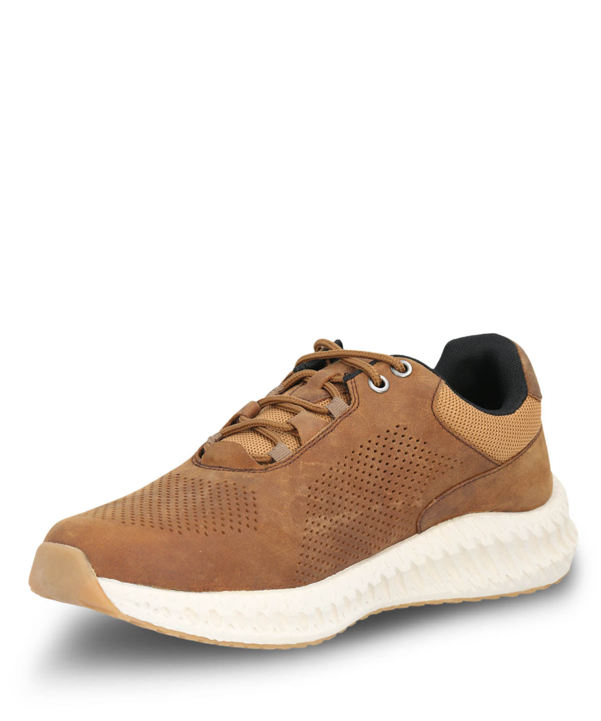 Zapatilla Cuero Hombre Spinal Lthr Lace Café