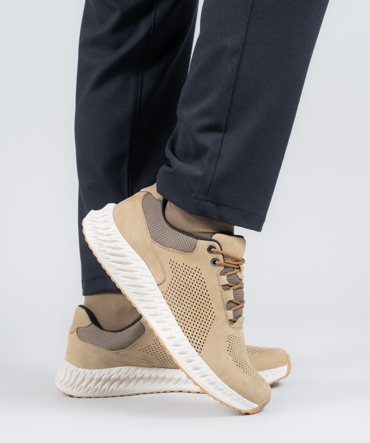 Zapatilla Cuero Hombre Spinal Lthr Lace Gris Claro