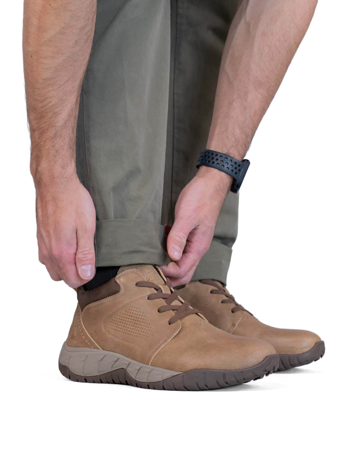 Botin Cuero Bodo Café Hush Puppies