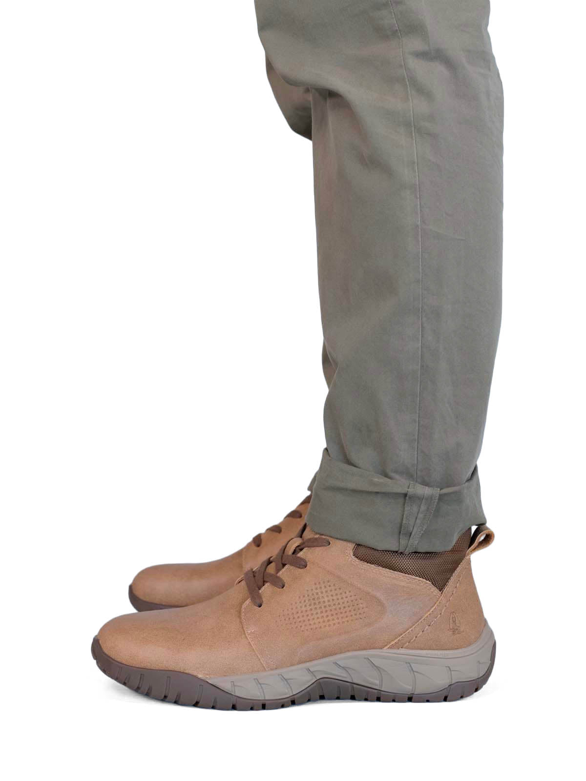 Botin Cuero Bodo Café Hush Puppies