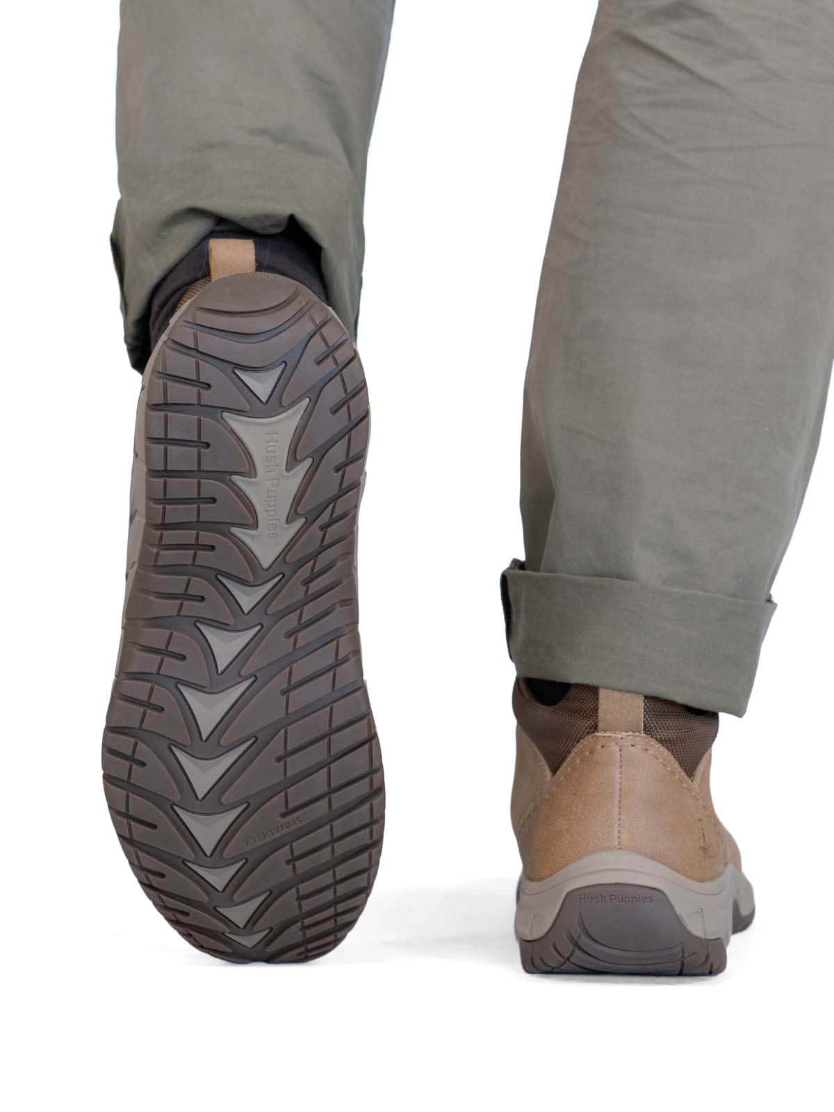 Botin Cuero Bodo Café Hush Puppies