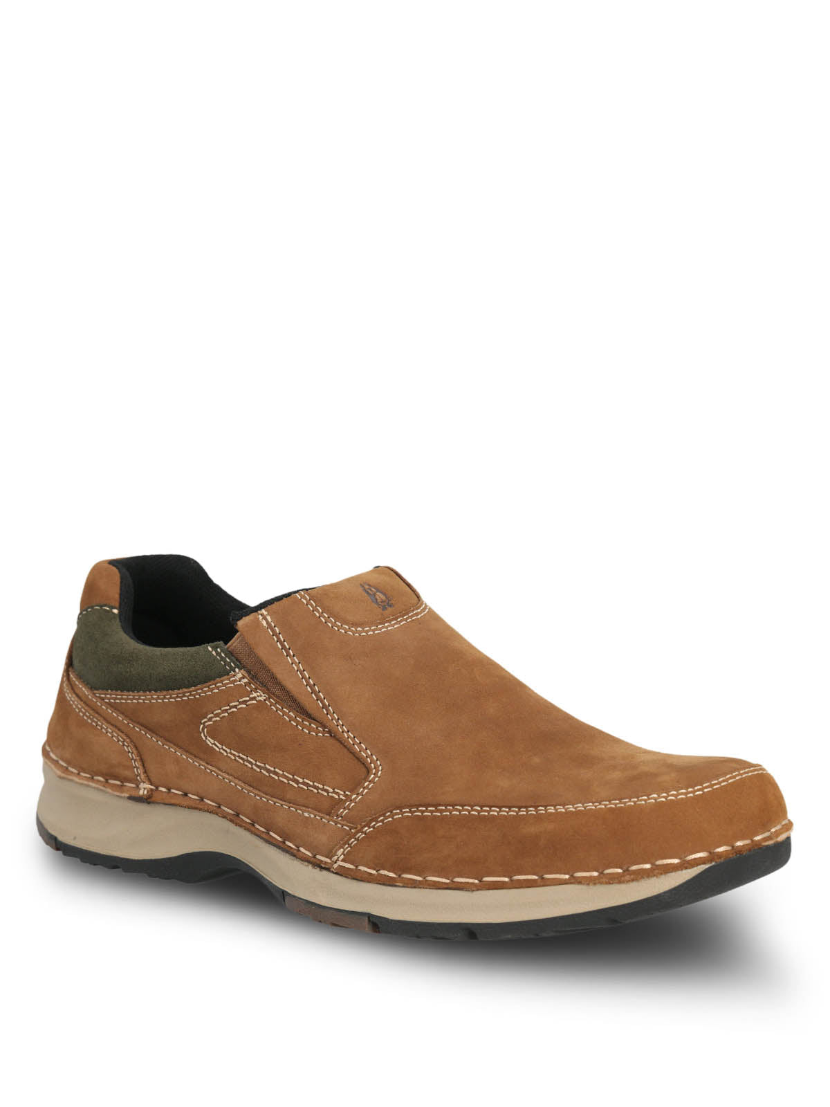 Slip On Cuero Hombre Vigor Café Claro
