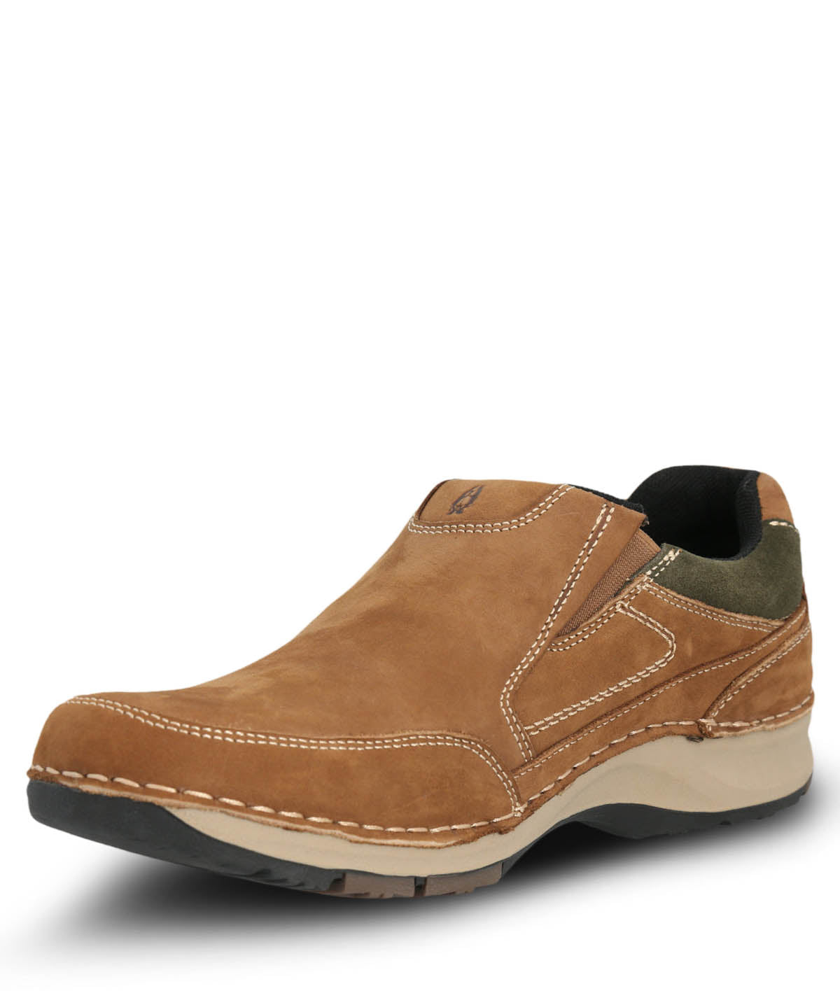Slip On Cuero Hombre Vigor Café Claro