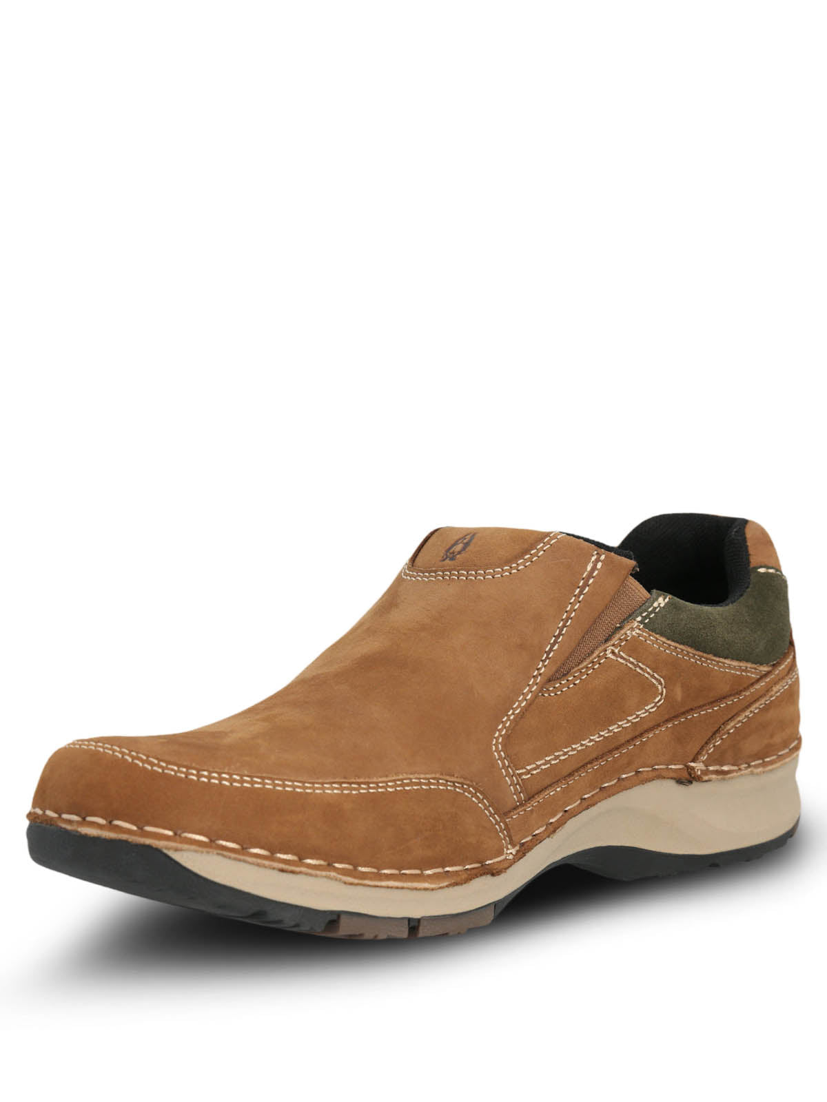 Slip On Cuero Hombre Vigor Café Claro