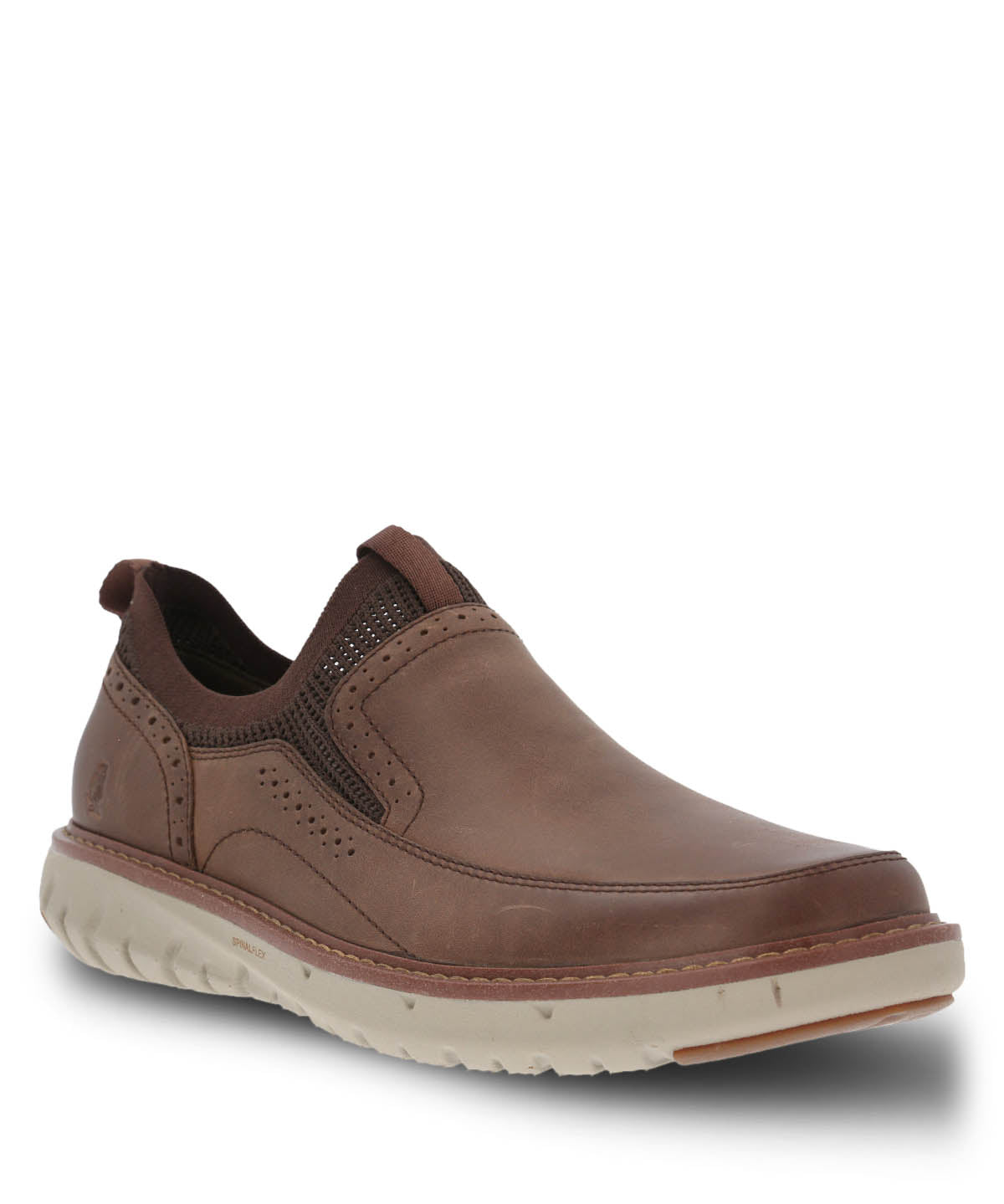 Slip On Cuero Hombre Smart Slip On Café Oscuro