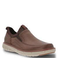 Slip On Cuero Hombre Smart Slip On Café Oscuro