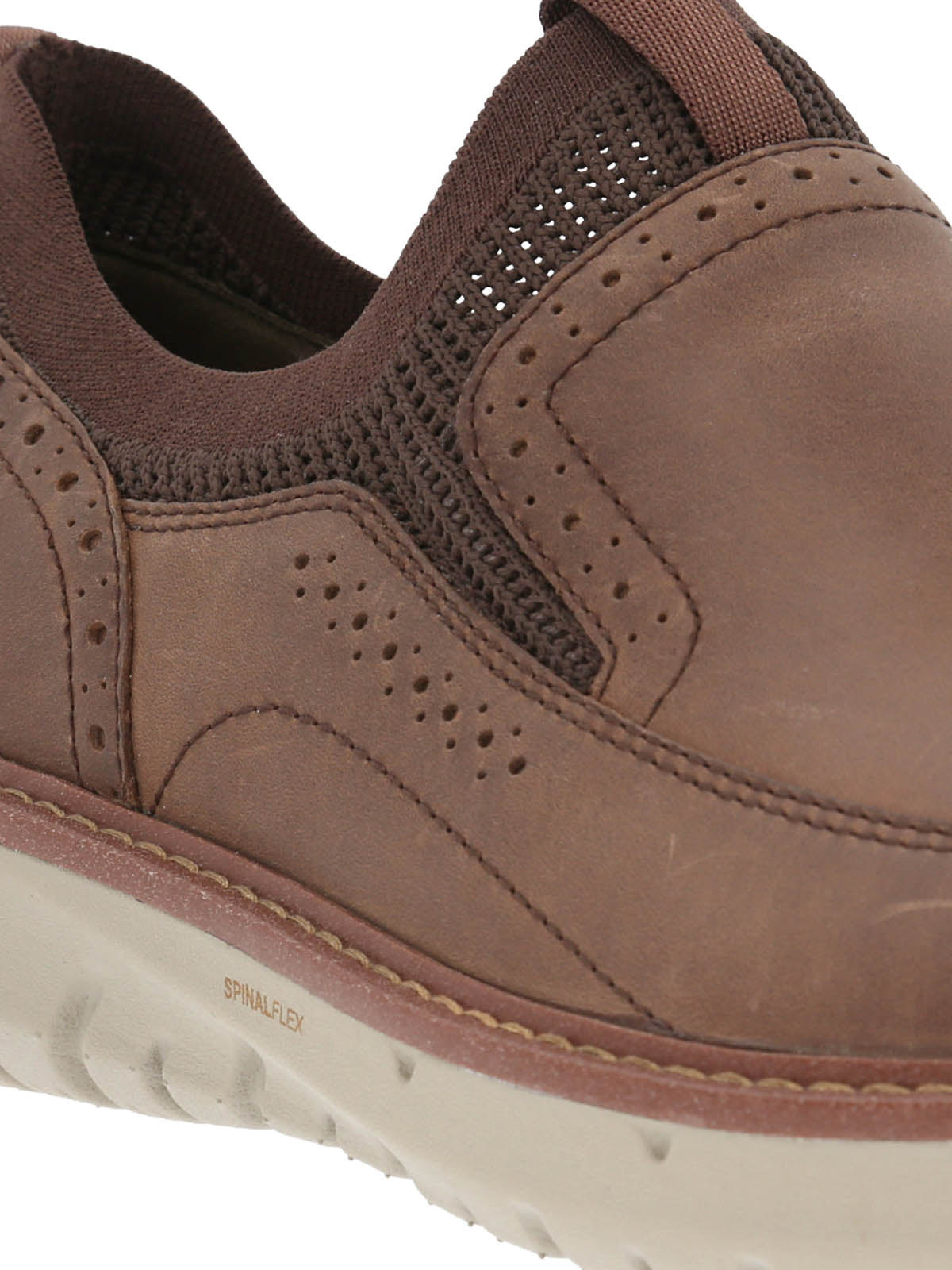 Slip On Cuero Hombre Smart Slip On Café Oscuro