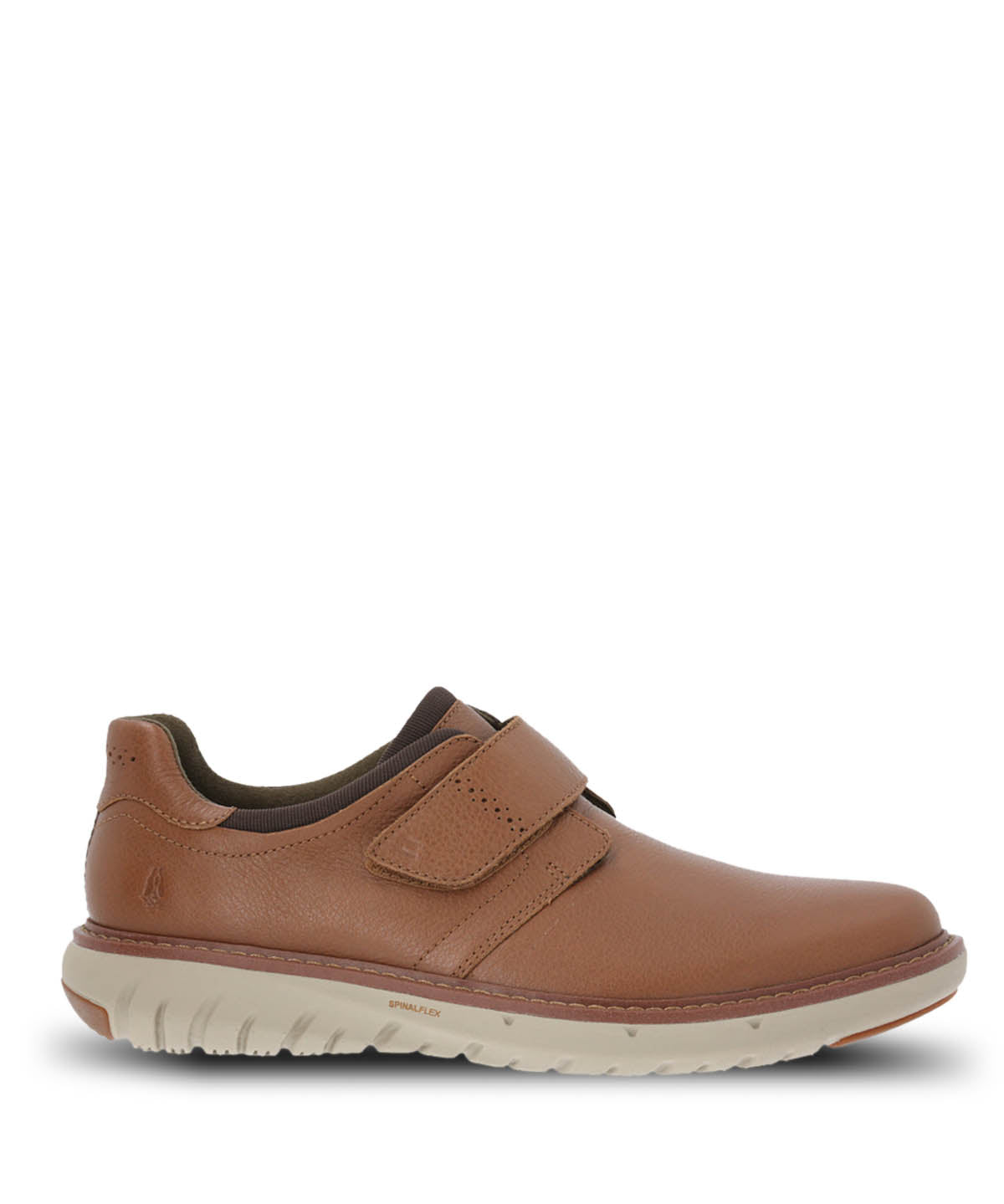 Zapato Cuero Hombre Smart Velcro Café Claro | Hush Puppies