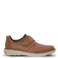 Zapato Cuero Hombre Smart Velcro Café Claro | Hush Puppies