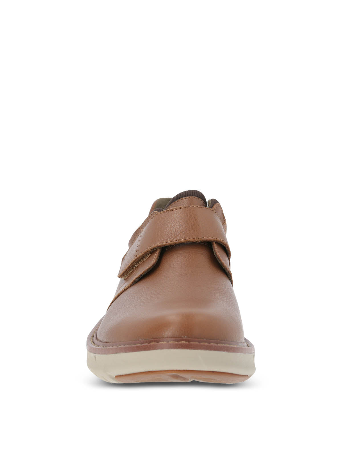 Zapato Cuero Hombre Smart Velcro Café Claro | Hush Puppies