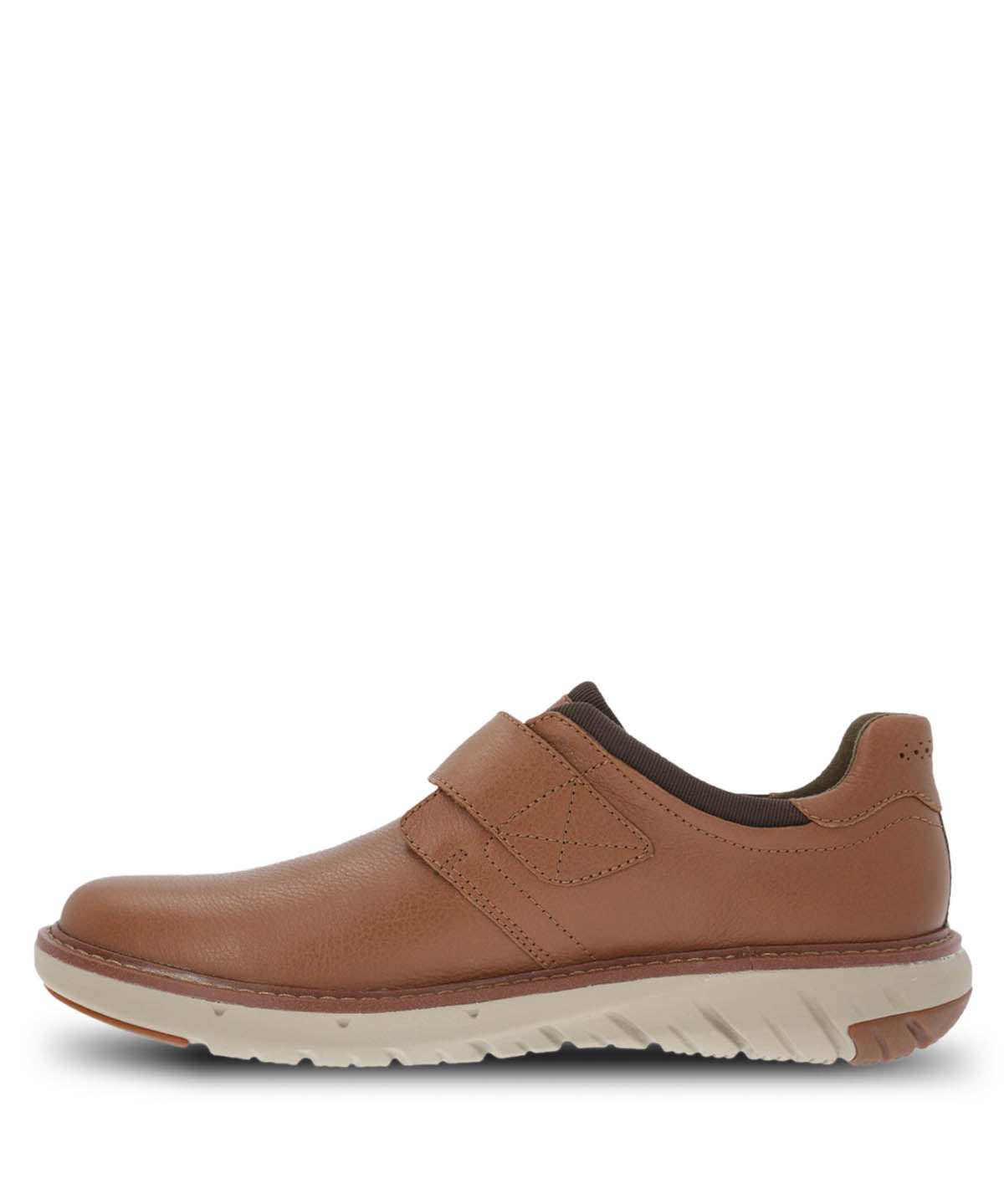 Zapato Cuero Hombre Smart Velcro Café Claro | Hush Puppies