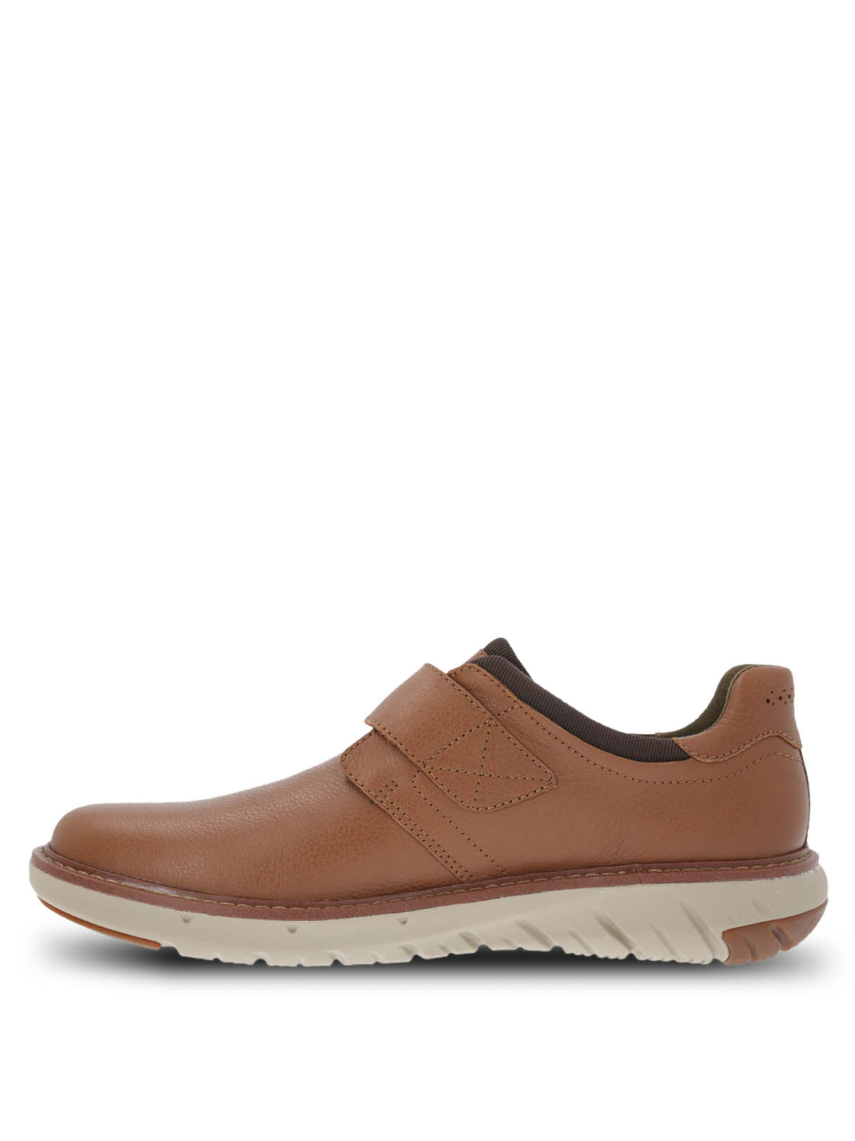 Zapato Cuero Hombre Smart Velcro Café Claro | Hush Puppies