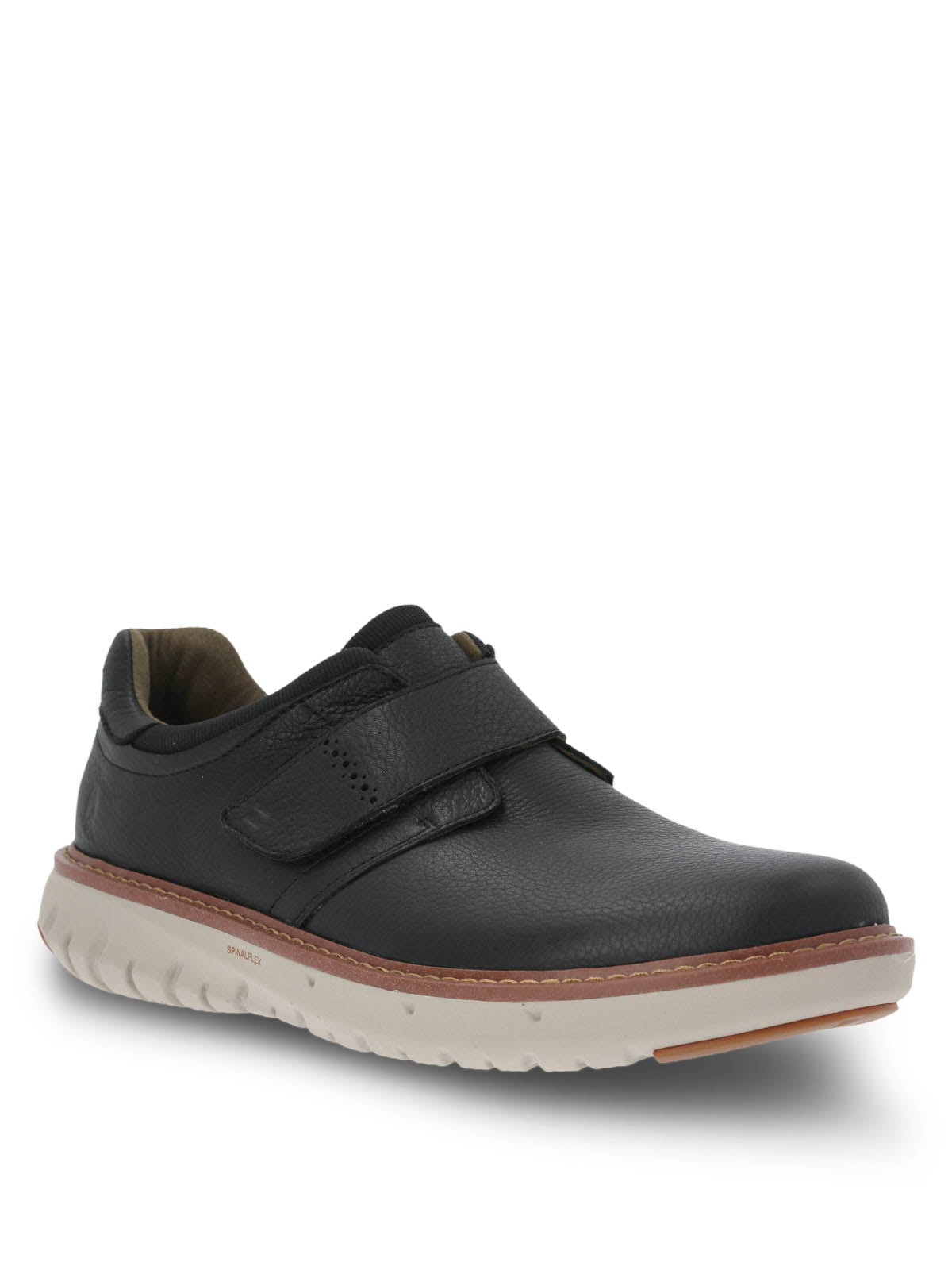 Zapato Cuero Hombre Smart Velcro Negro