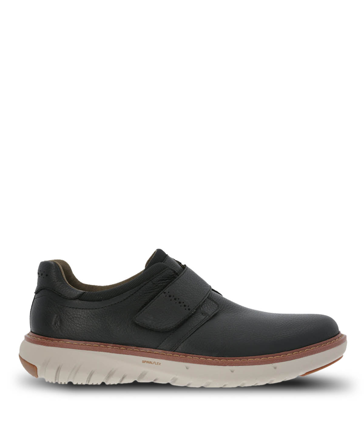 Zapato Cuero Hombre Smart Velcro Negro