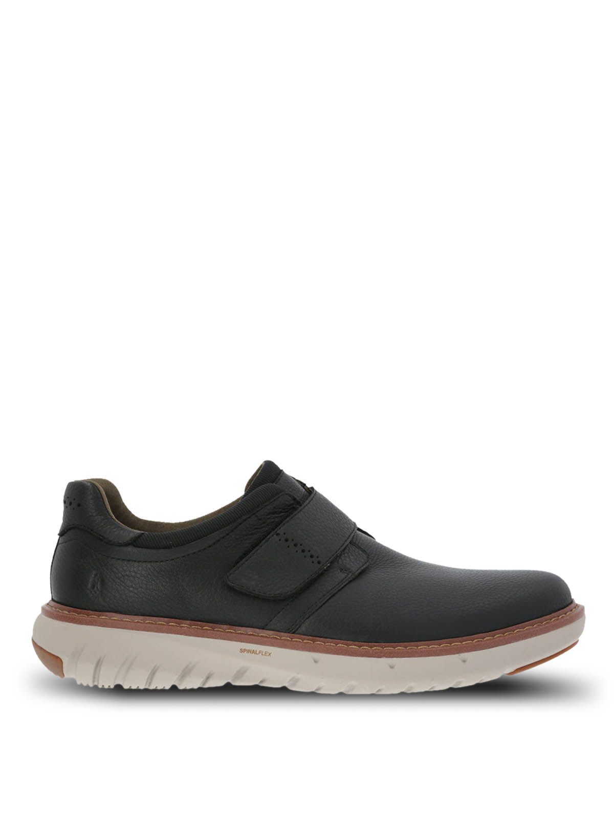 Zapato Cuero Hombre Smart Velcro Negro
