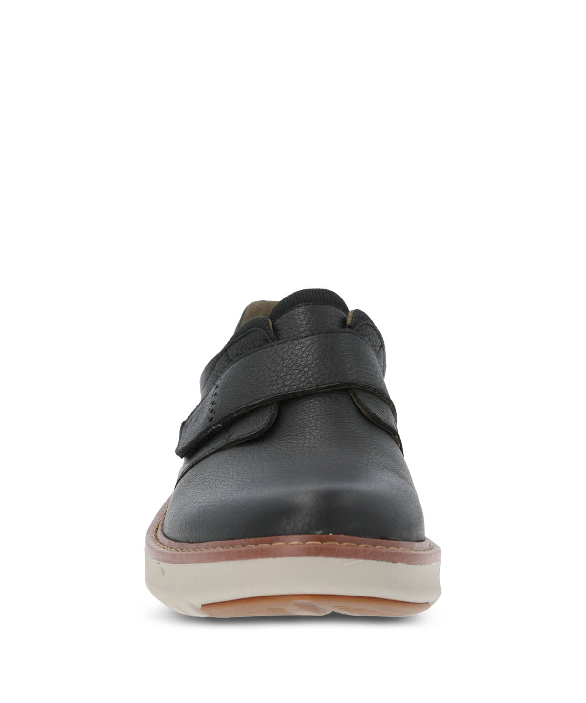 Zapato Cuero Hombre Smart Velcro Negro