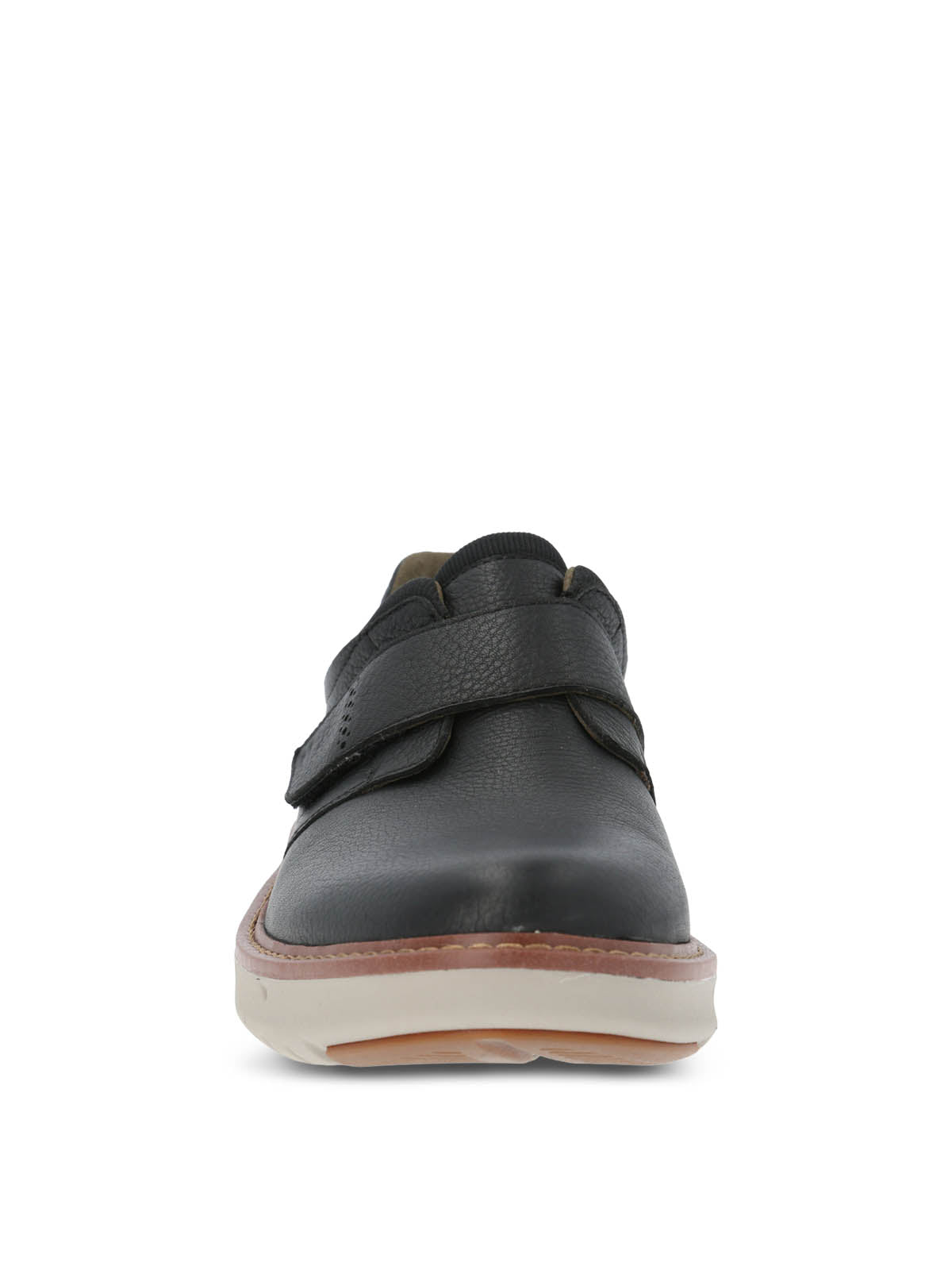 Zapato Cuero Hombre Smart Velcro Negro