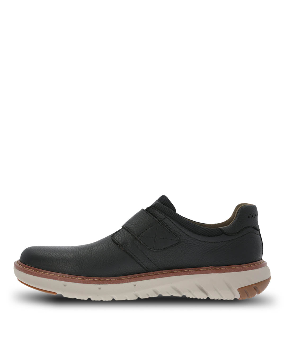 Zapato Cuero Hombre Smart Velcro Negro