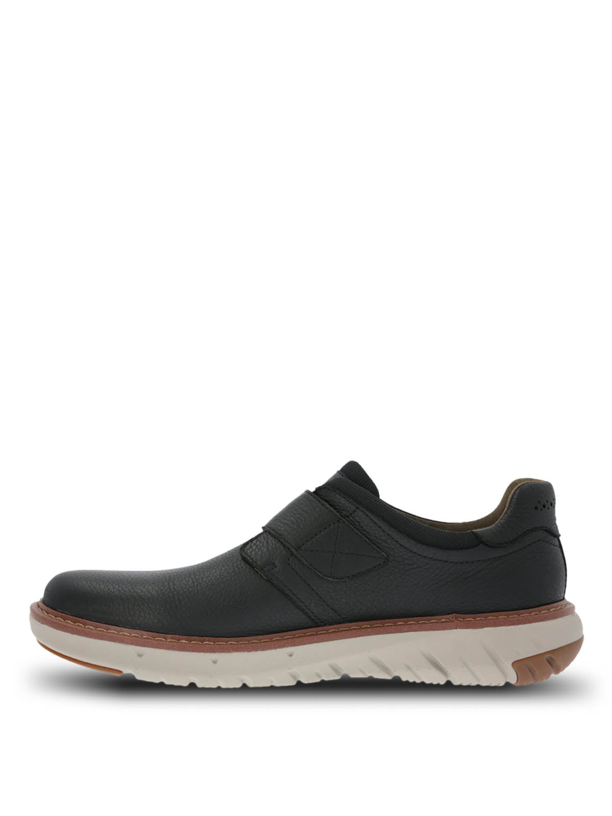 Zapato Cuero Hombre Smart Velcro Negro