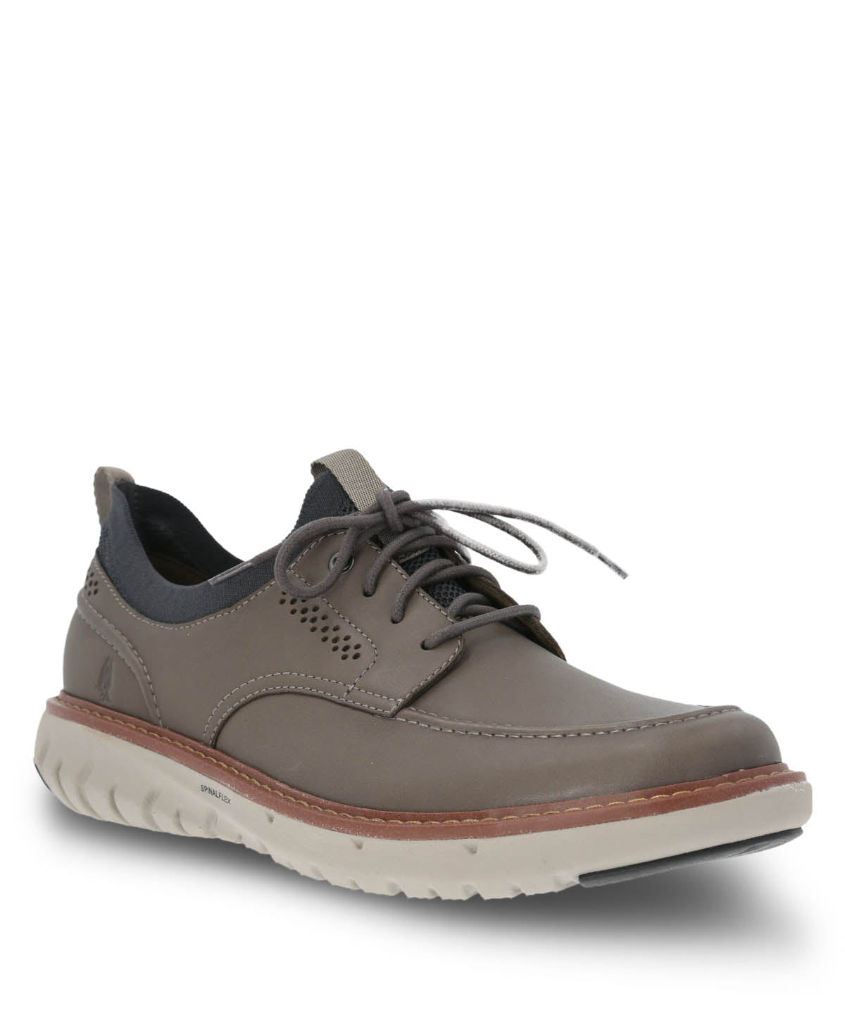 Zapatilla Cuero Hombre Smart Laceup Gris