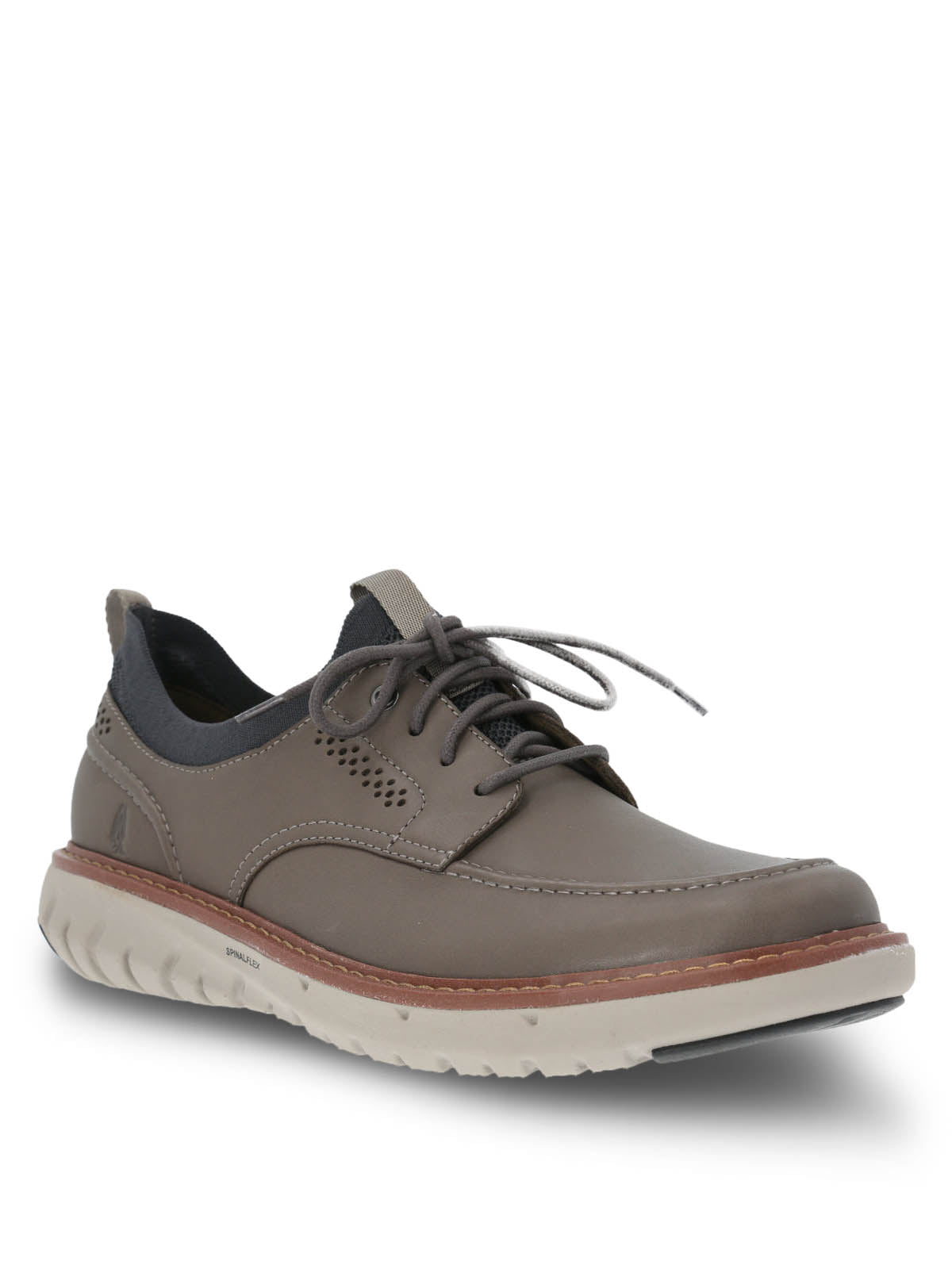 Zapatilla Cuero Hombre Smart Laceup Gris