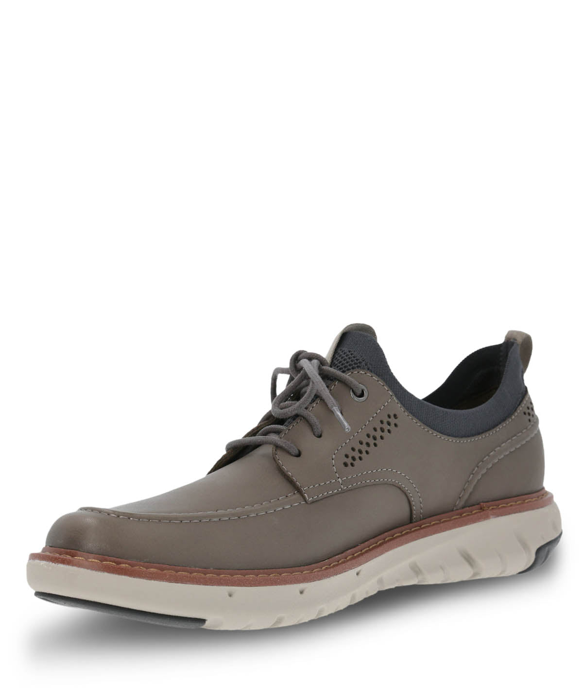 Zapatilla Cuero Hombre Smart Laceup Gris