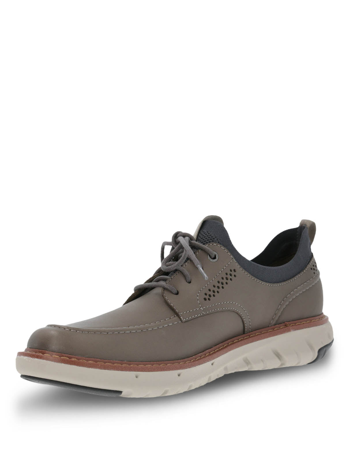 Zapatilla Cuero Hombre Smart Laceup Gris