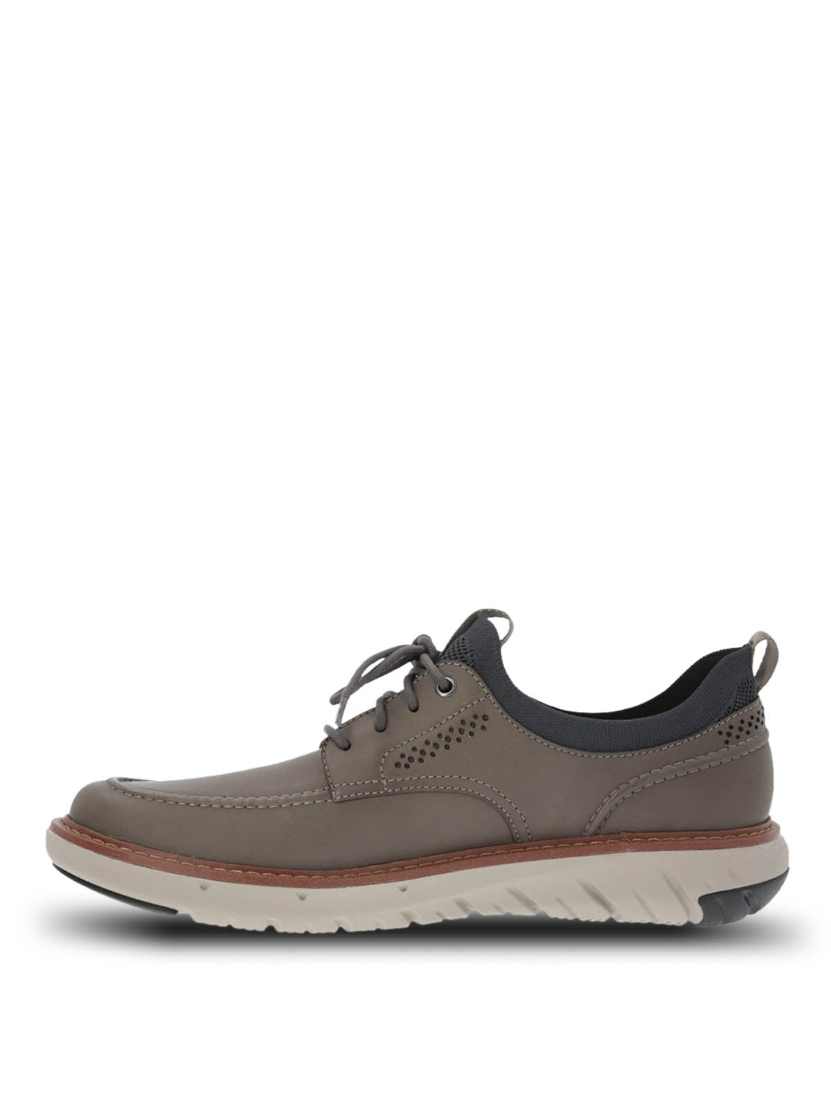 Zapatilla Cuero Hombre Smart Laceup Gris