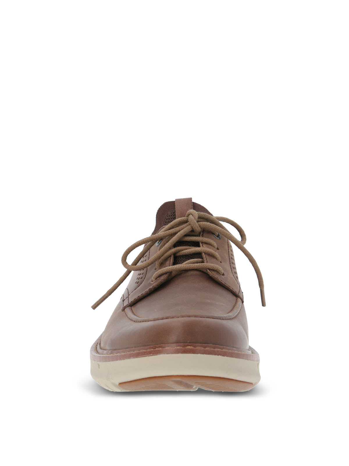 Zapatilla Cuero Hombre Smart Laceup Café Oscuro